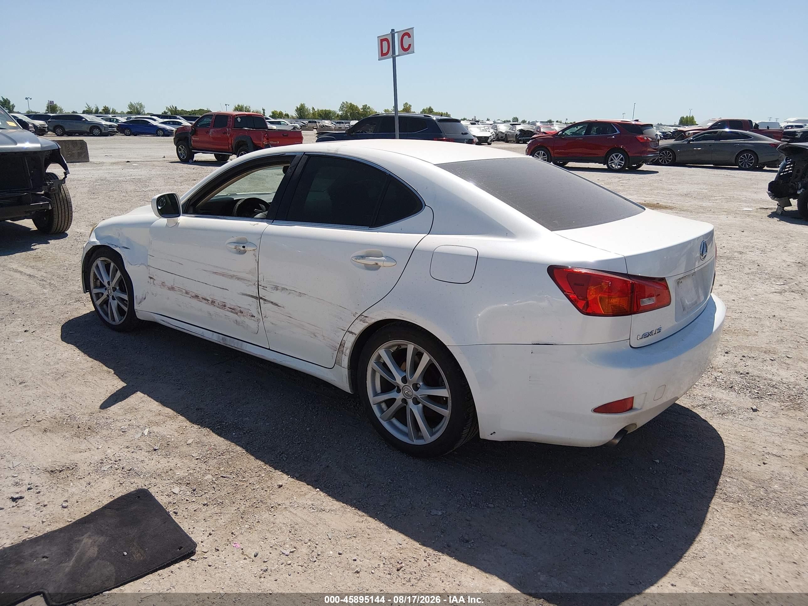 2006 Lexus Is 250 Белый vin: JTHBK262X65015459