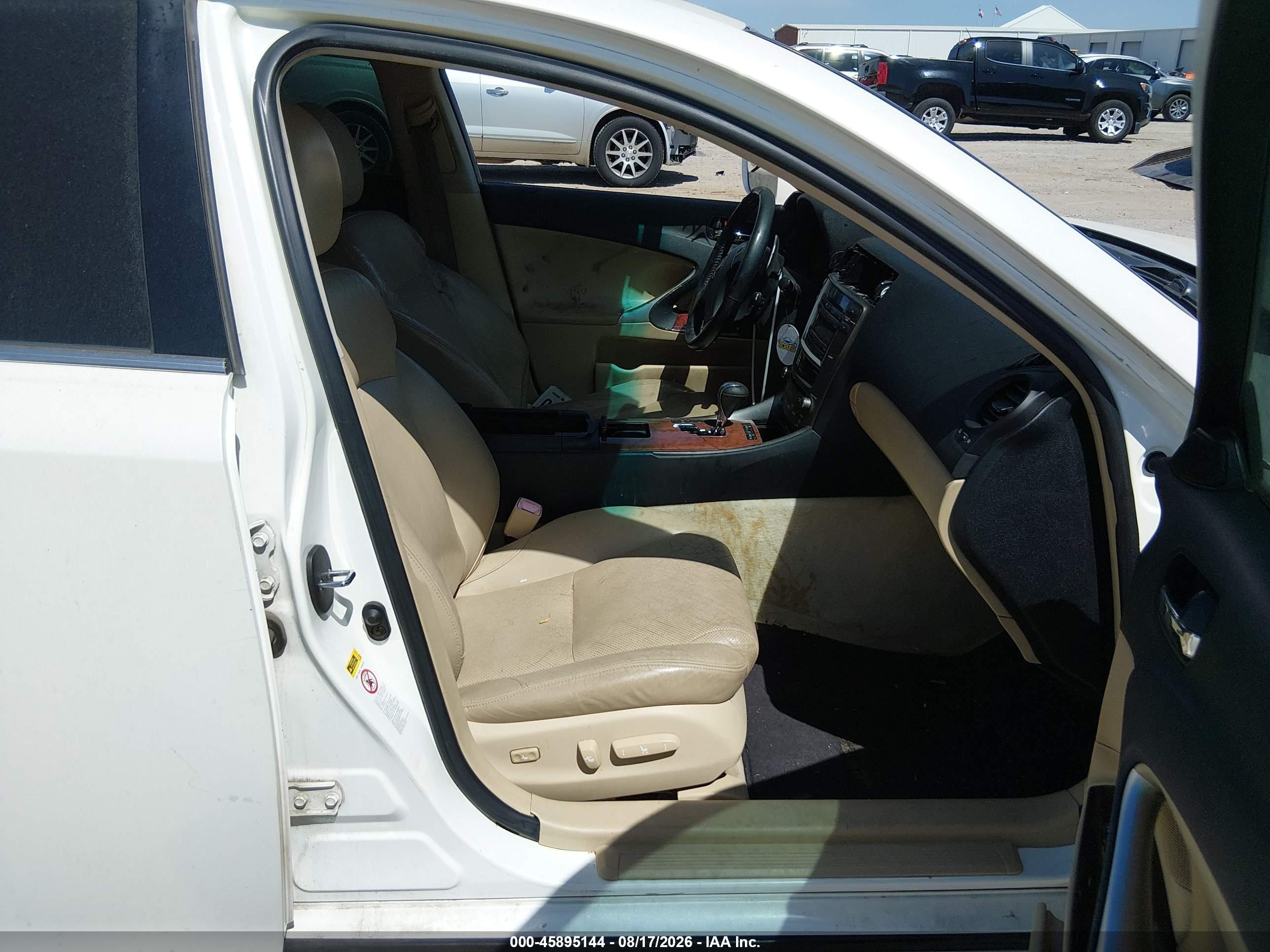 2006 Lexus Is 250 Белый vin: JTHBK262X65015459