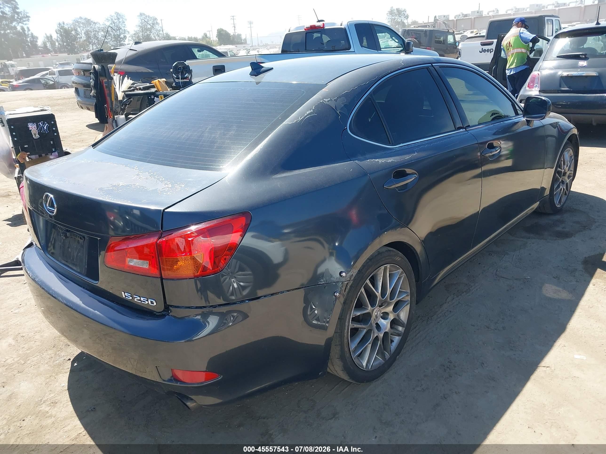 2007 Lexus Is 250 Black vin: JTHBK262X72036198