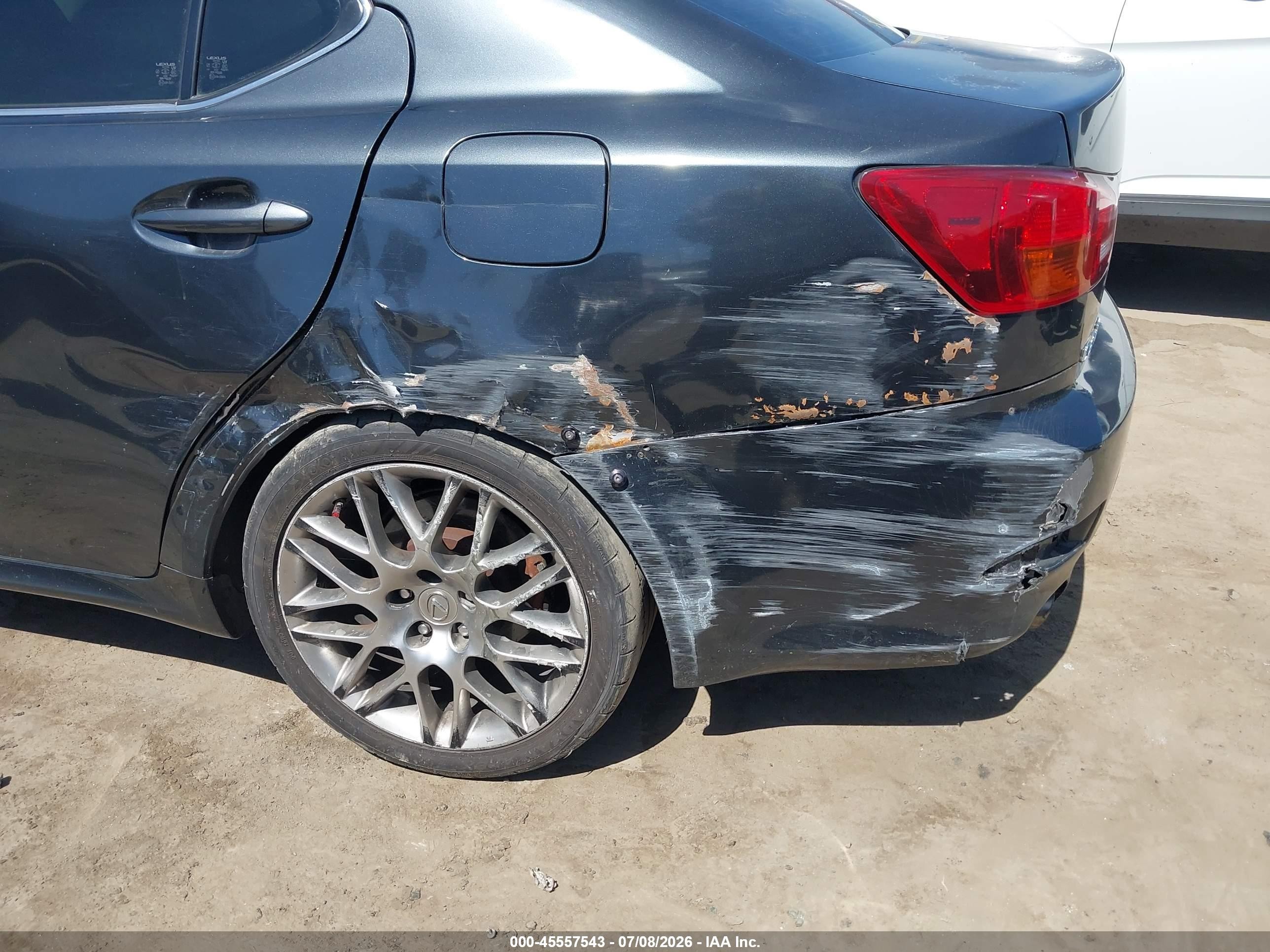 2007 Lexus Is 250 Black vin: JTHBK262X72036198