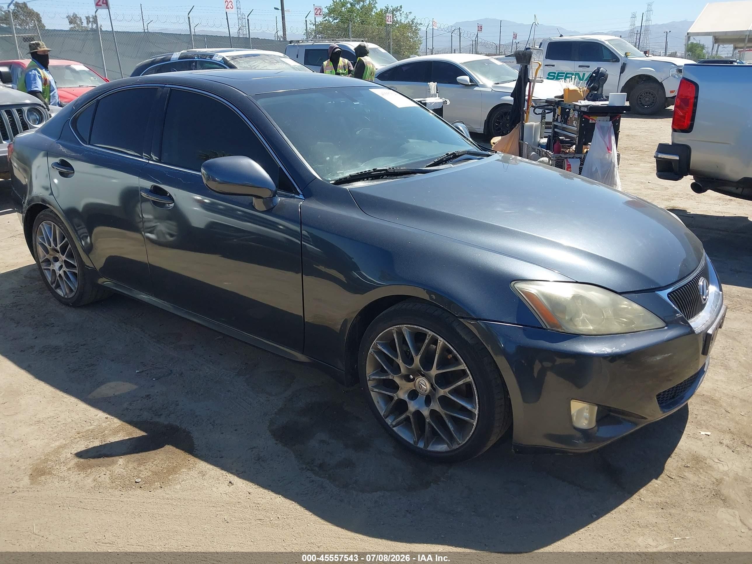 2007 Lexus Is 250   Black vin: JTHBK262X72036198