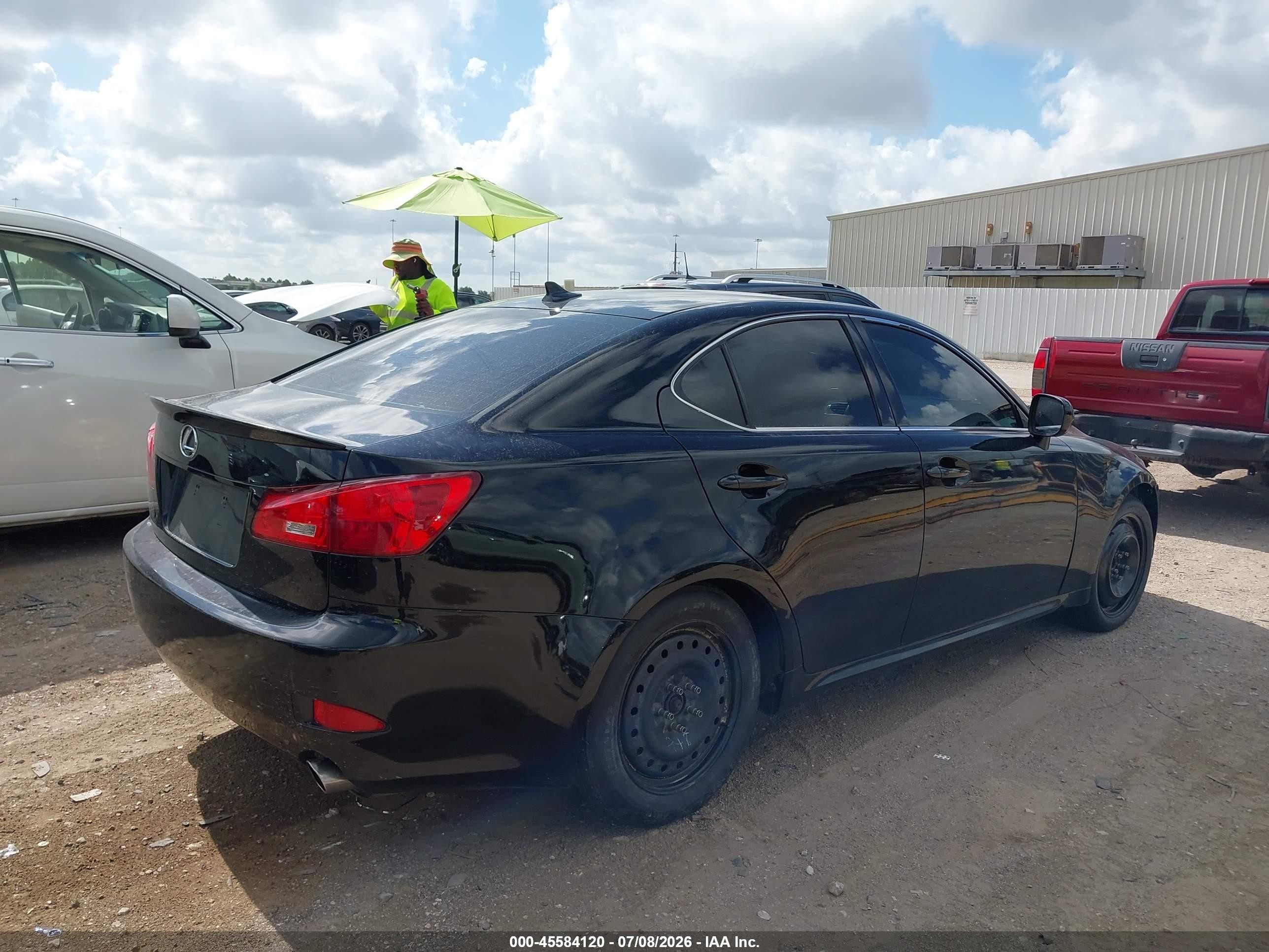 2007 Lexus Is 250   Black vin: JTHBK262X72057715