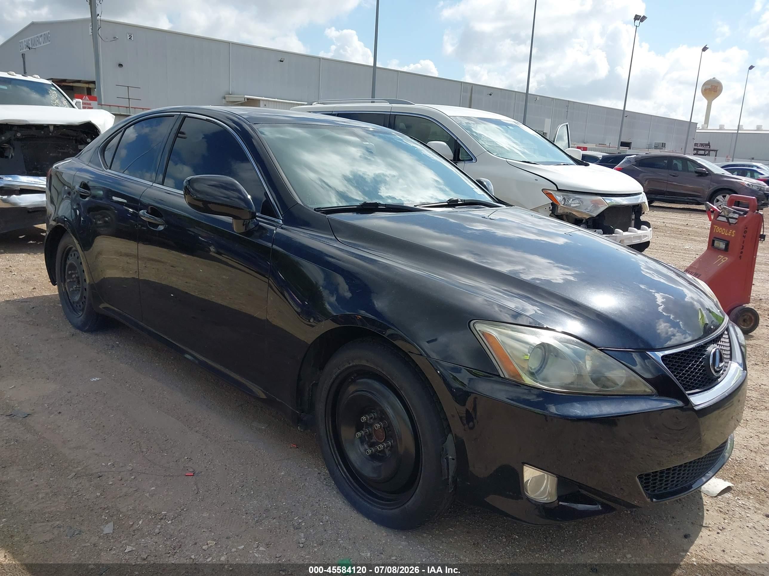 2007 Lexus Is 250   Black vin: JTHBK262X72057715