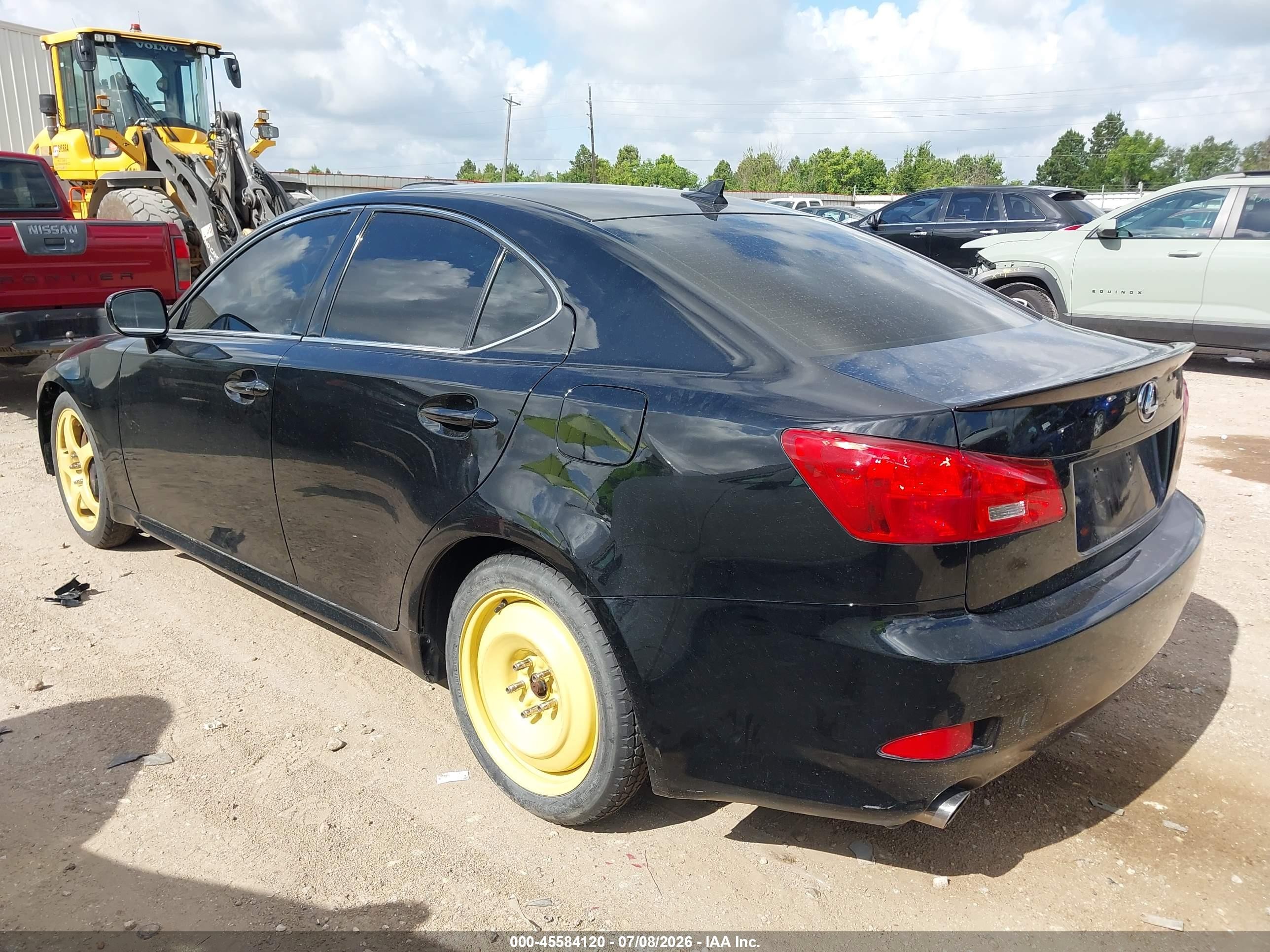 2007 Lexus Is 250   Black vin: JTHBK262X72057715