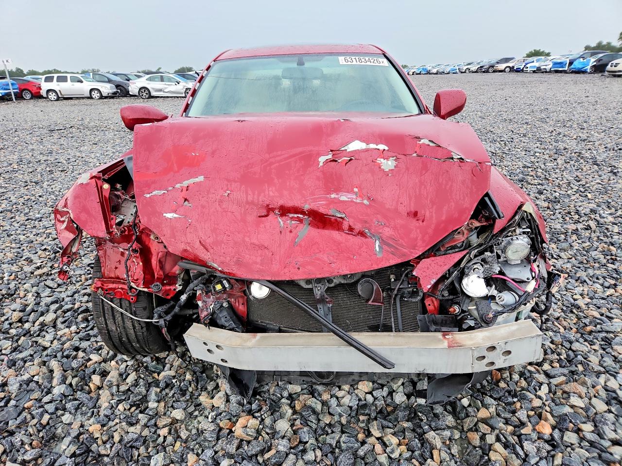 2007 Lexus Is 250 Base Burgundy vin: JTHBK262X75048110