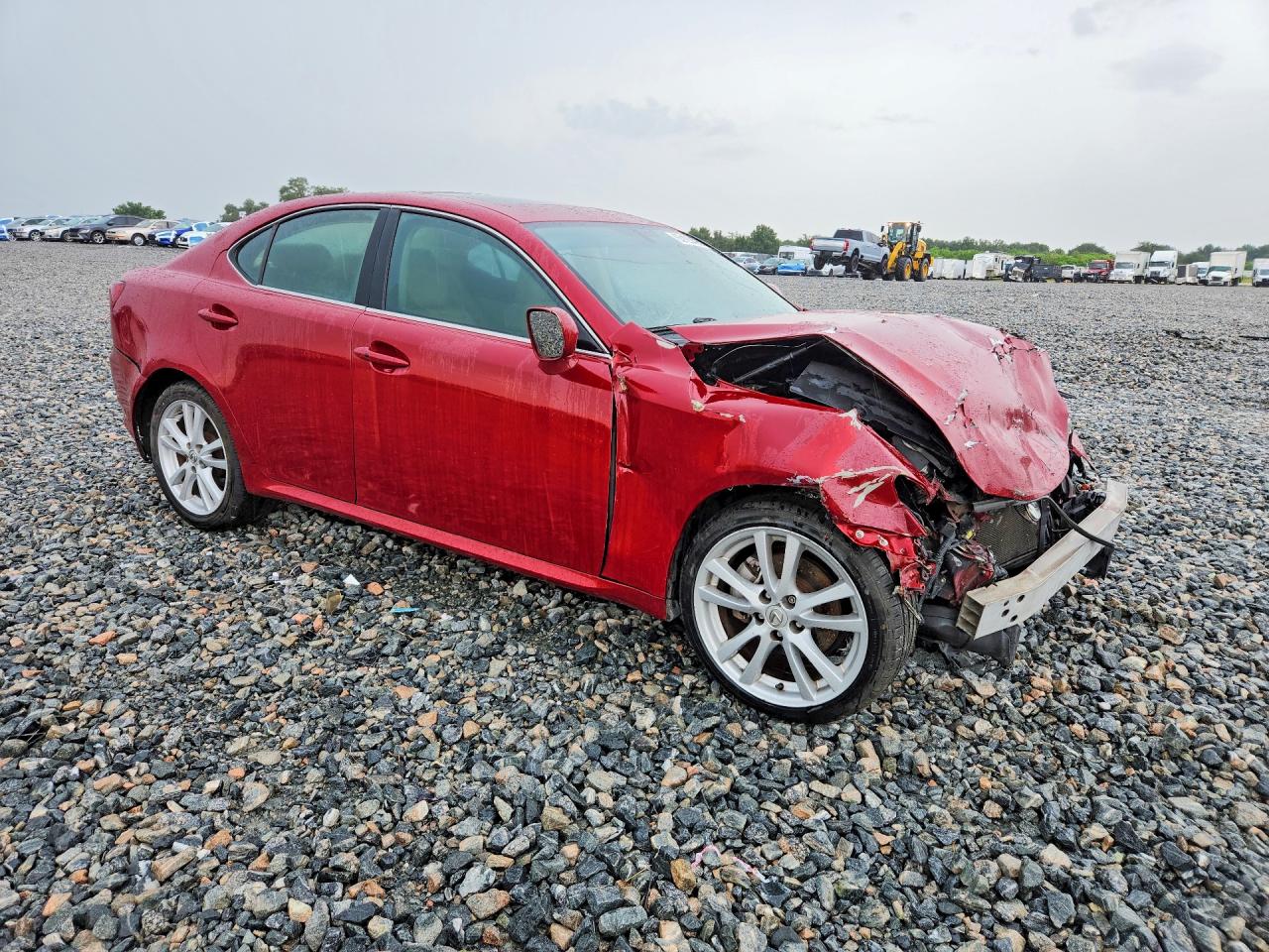 2007 Lexus Is 250 Base Burgundy vin: JTHBK262X75048110