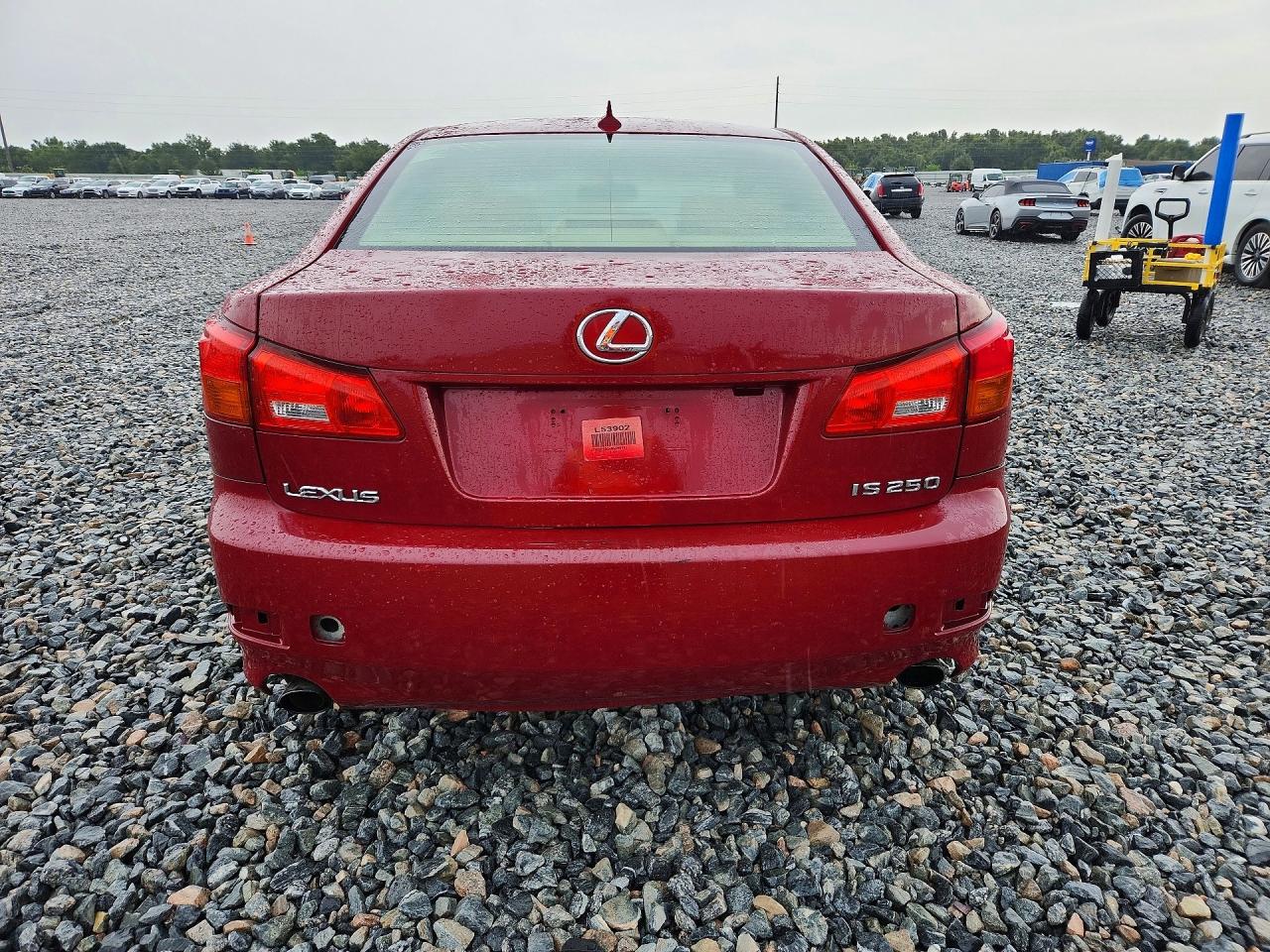 2007 Lexus Is 250 Base Burgundy vin: JTHBK262X75048110