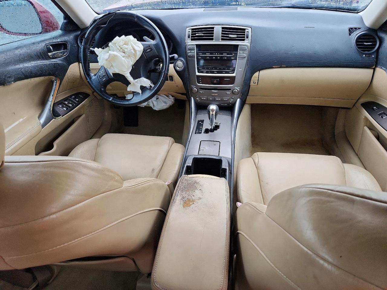 2007 Lexus Is 250 Base Burgundy vin: JTHBK262X75048110
