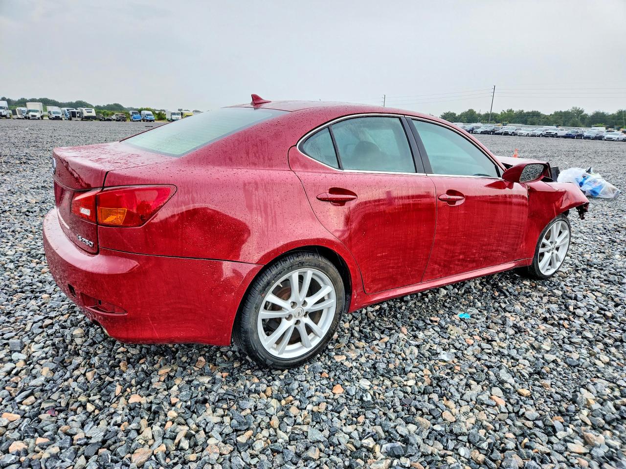 2007 Lexus Is 250 Base Burgundy vin: JTHBK262X75048110