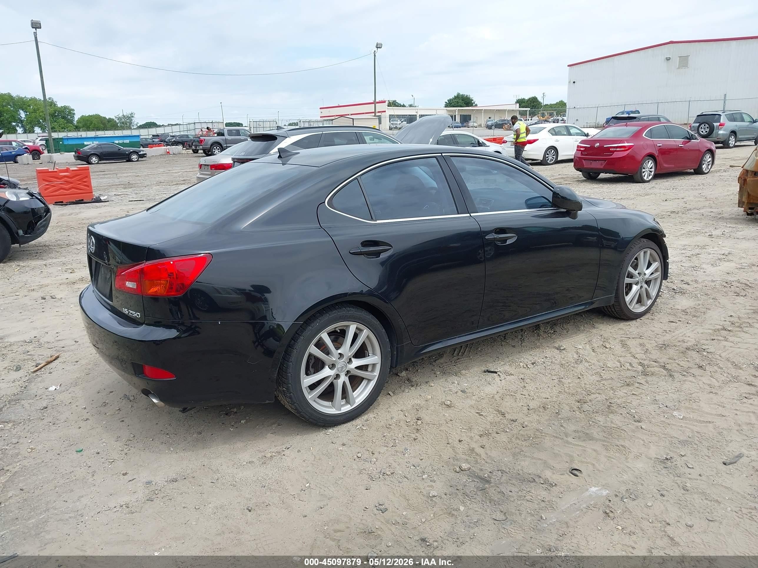 2007 Lexus Is 250   Black vin: JTHBK262X75049385