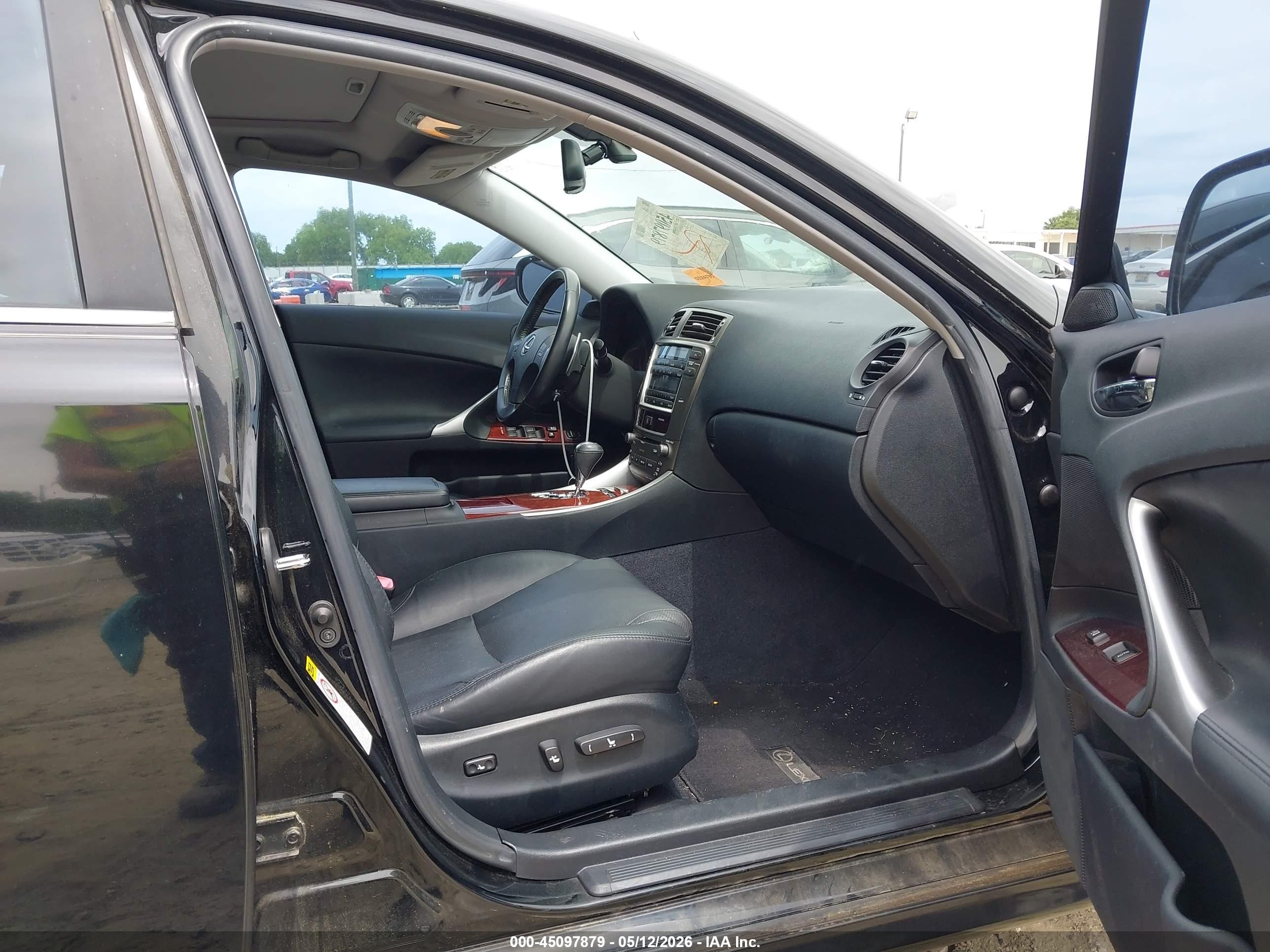 2007 Lexus Is 250   Black vin: JTHBK262X75049385