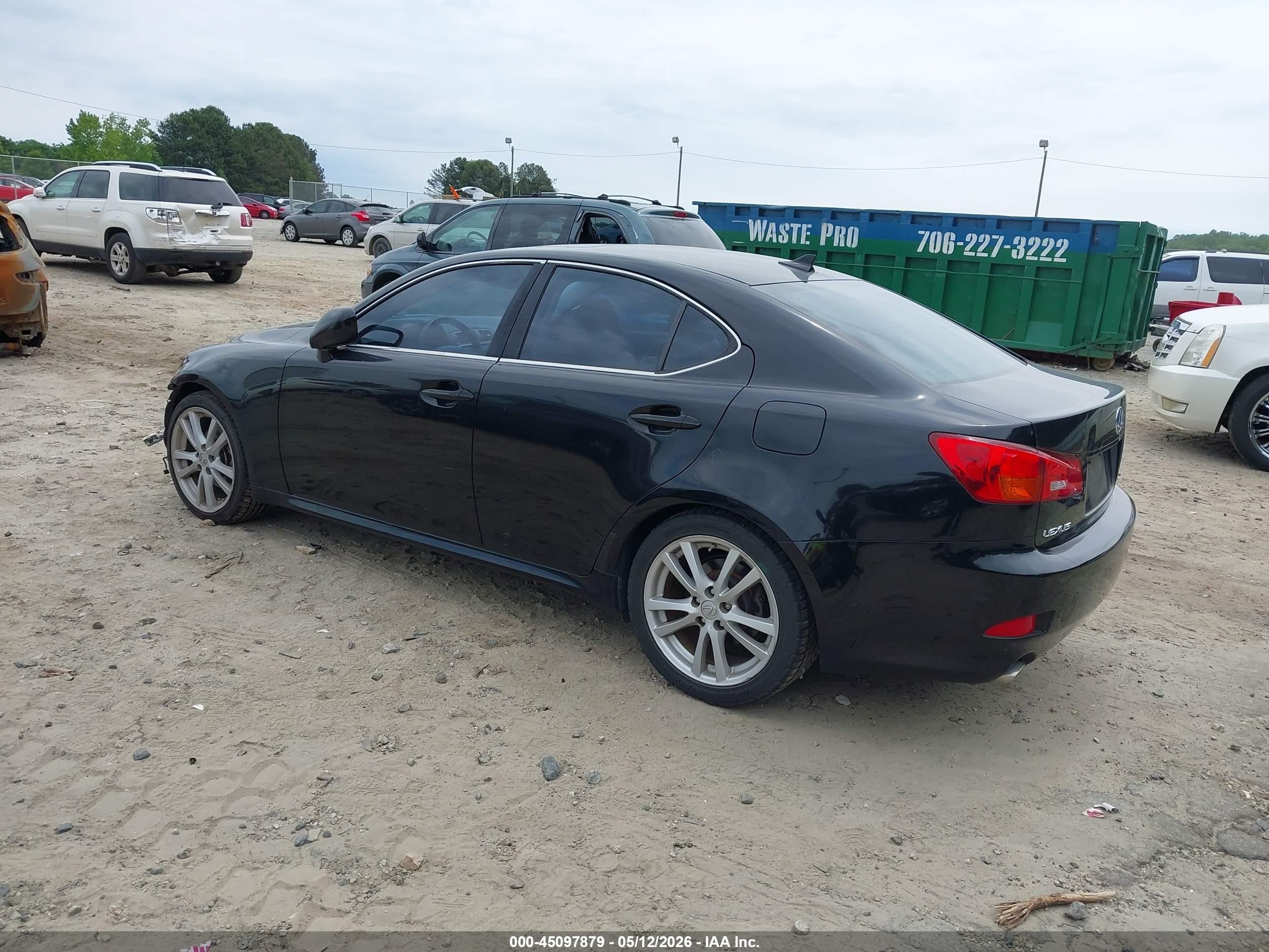 2007 Lexus Is 250   Black vin: JTHBK262X75049385