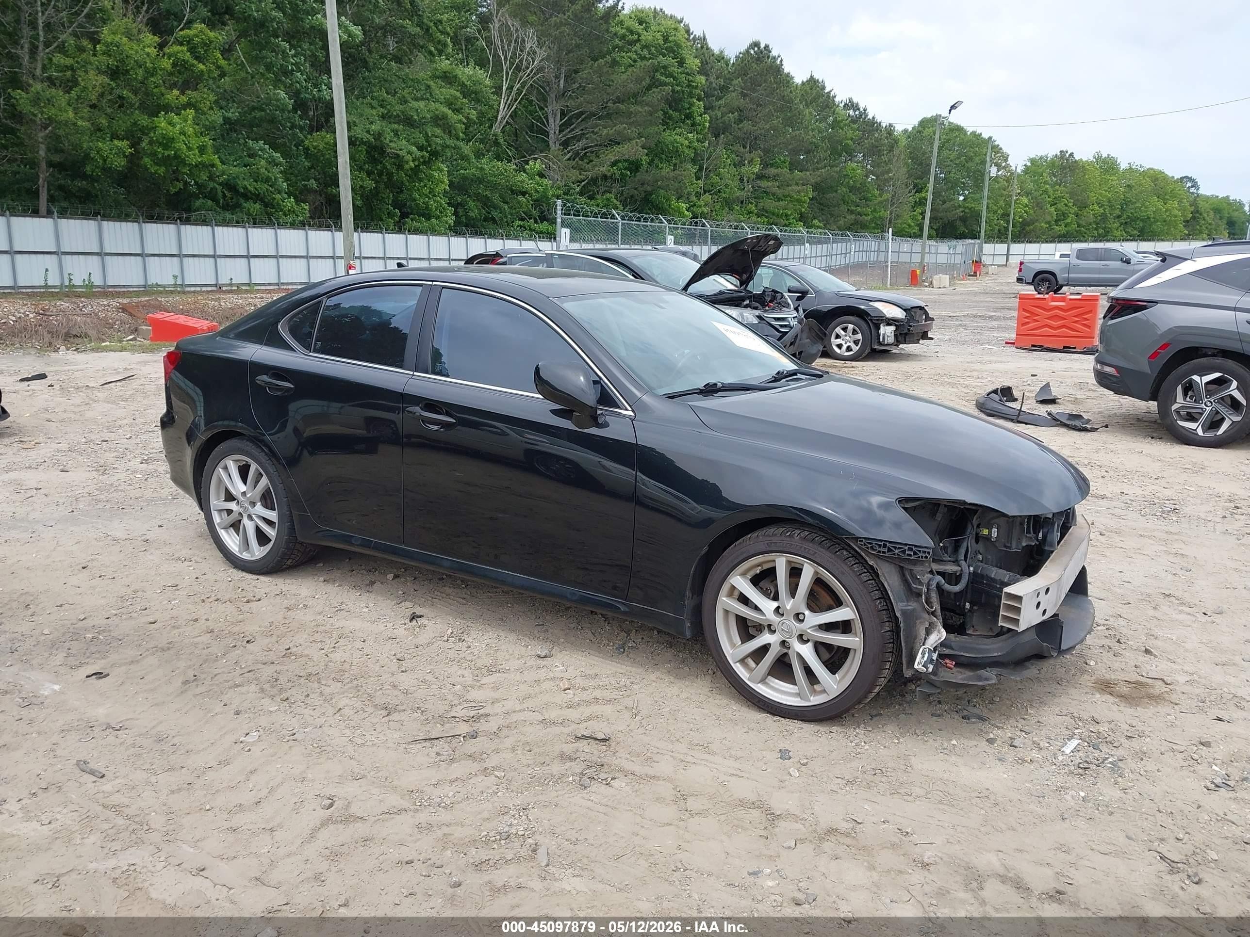 2007 Lexus Is 250   Black vin: JTHBK262X75049385