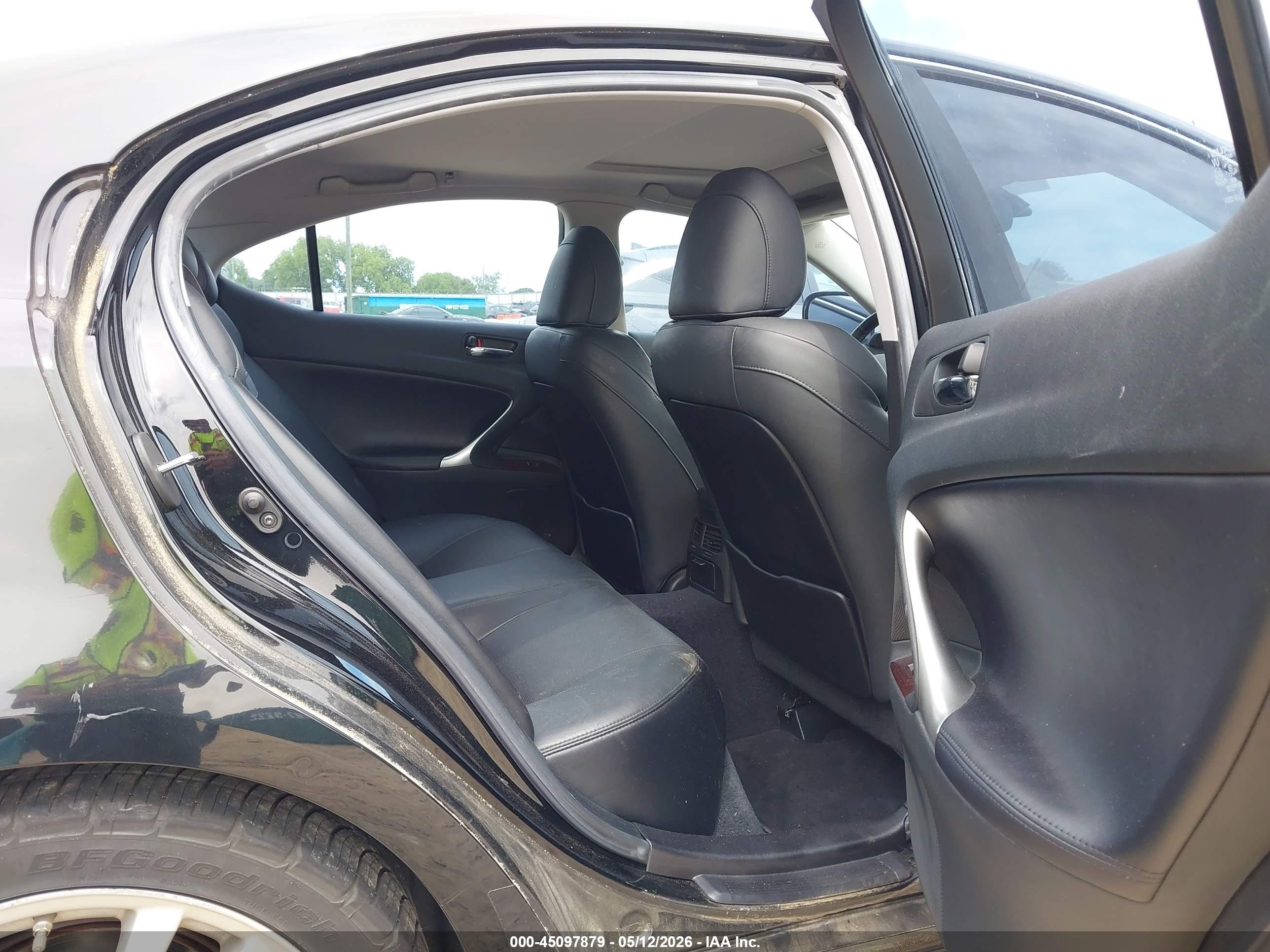 2007 Lexus Is 250   Black vin: JTHBK262X75049385