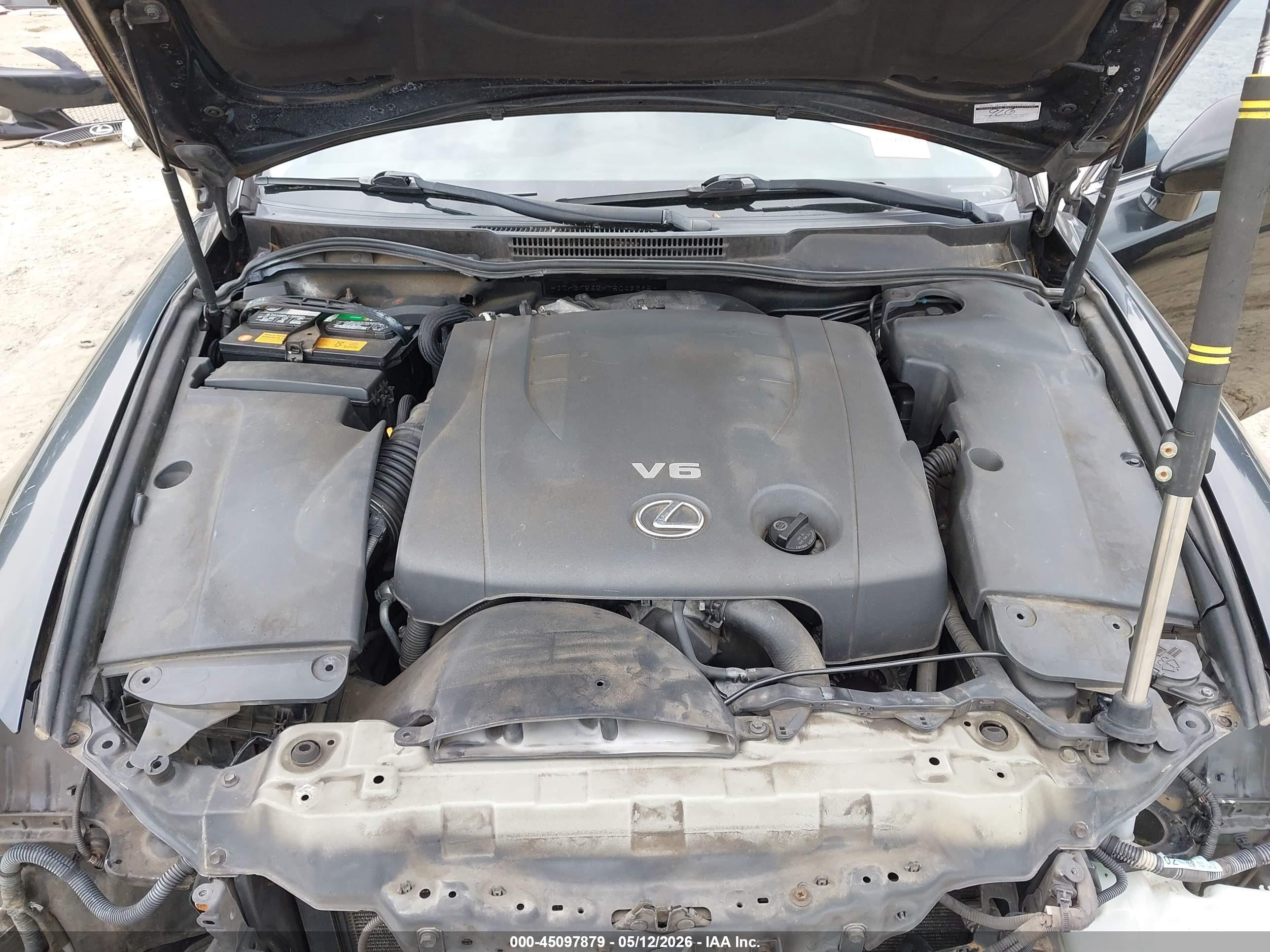 2007 Lexus Is 250   Black vin: JTHBK262X75049385