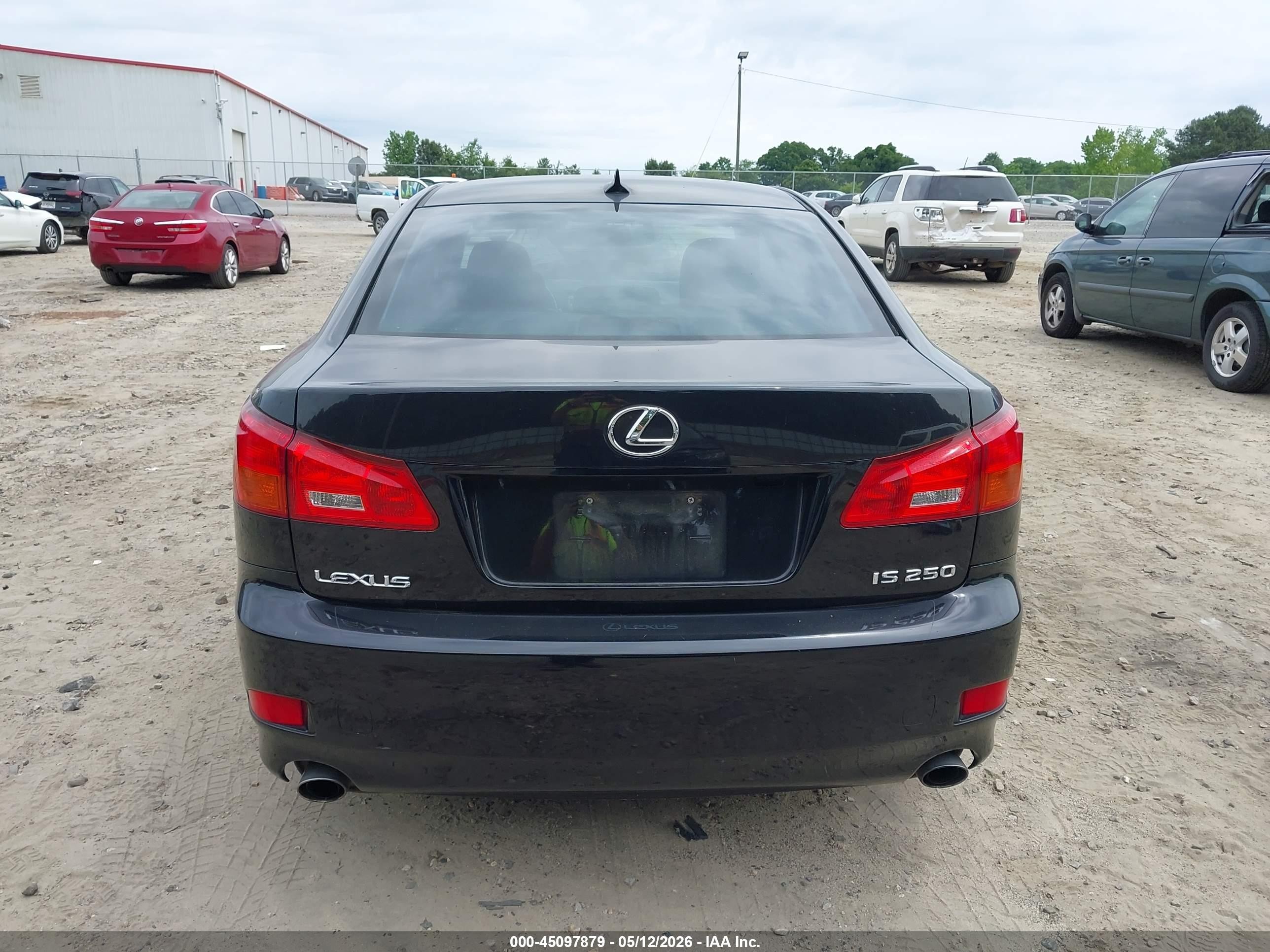 2007 Lexus Is 250   Black vin: JTHBK262X75049385