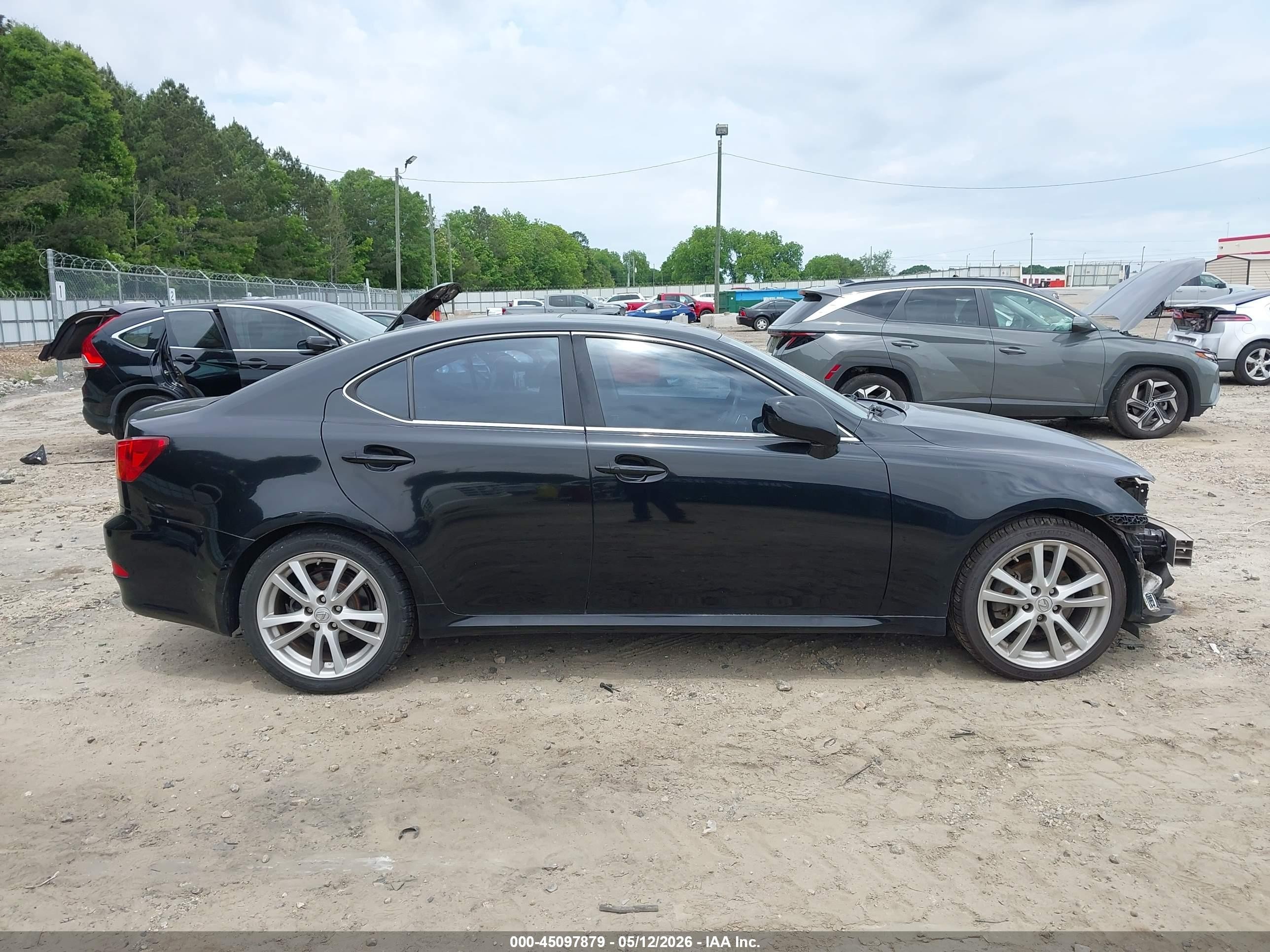 2007 Lexus Is 250   Black vin: JTHBK262X75049385
