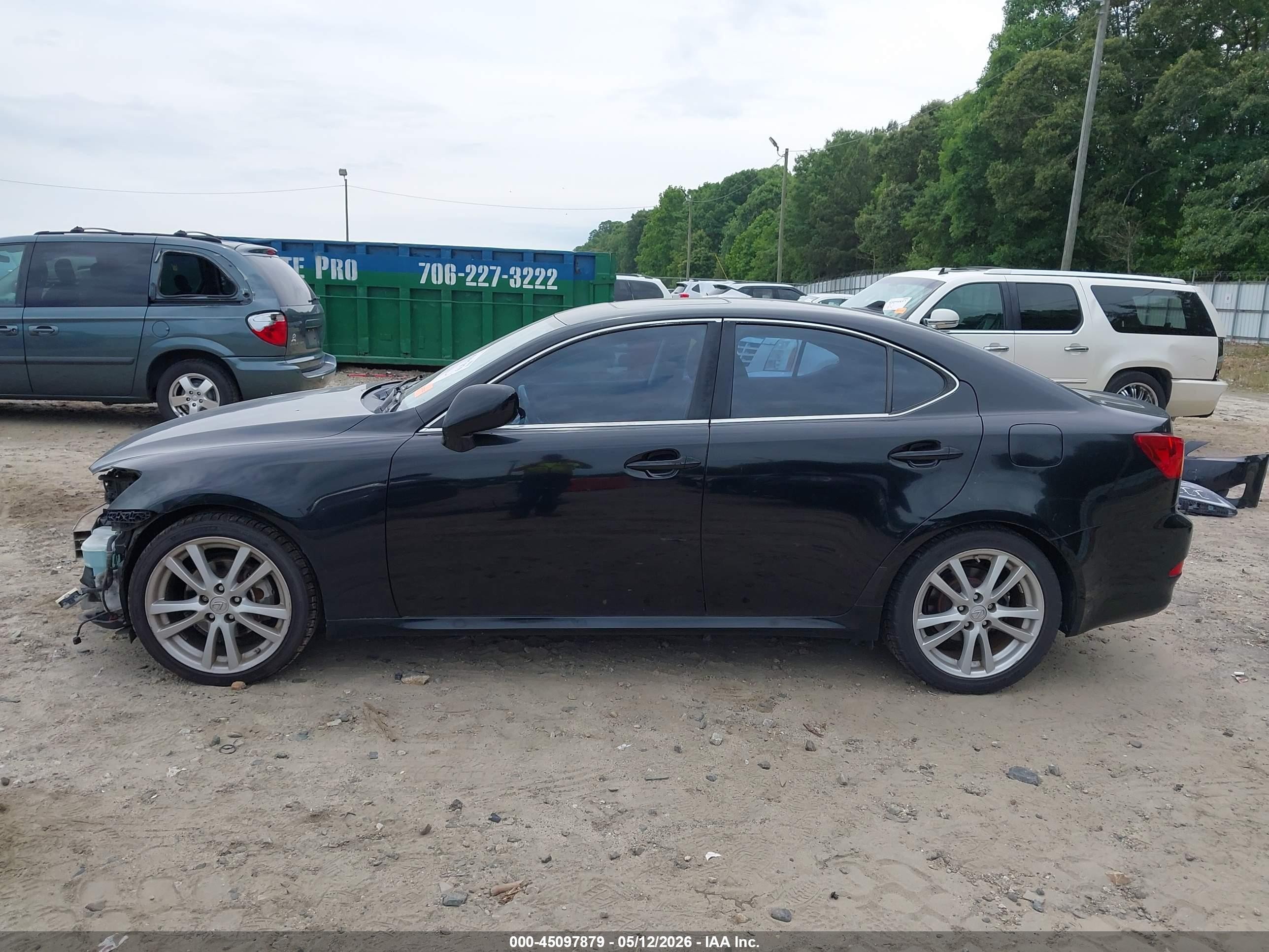 2007 Lexus Is 250   Black vin: JTHBK262X75049385