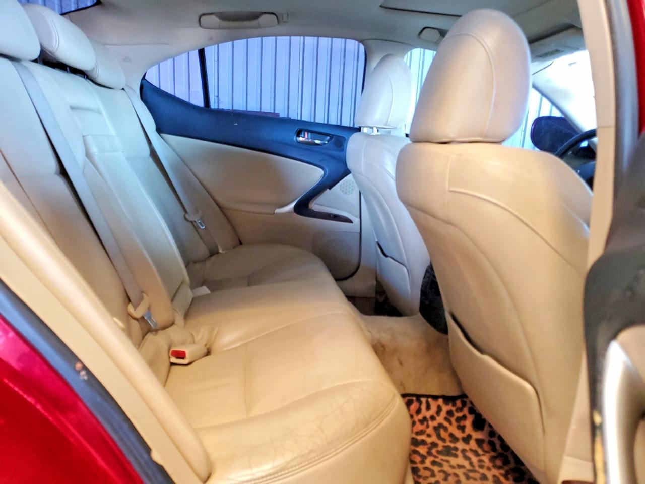 2007 Lexus Is 250 Red vin: JTHBK262X75050441