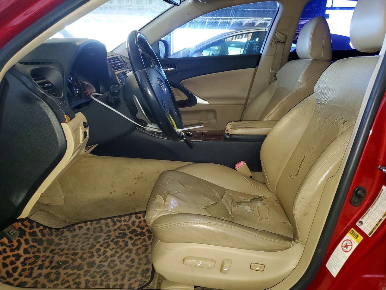 2007 Lexus Is 250 Red vin: JTHBK262X75050441