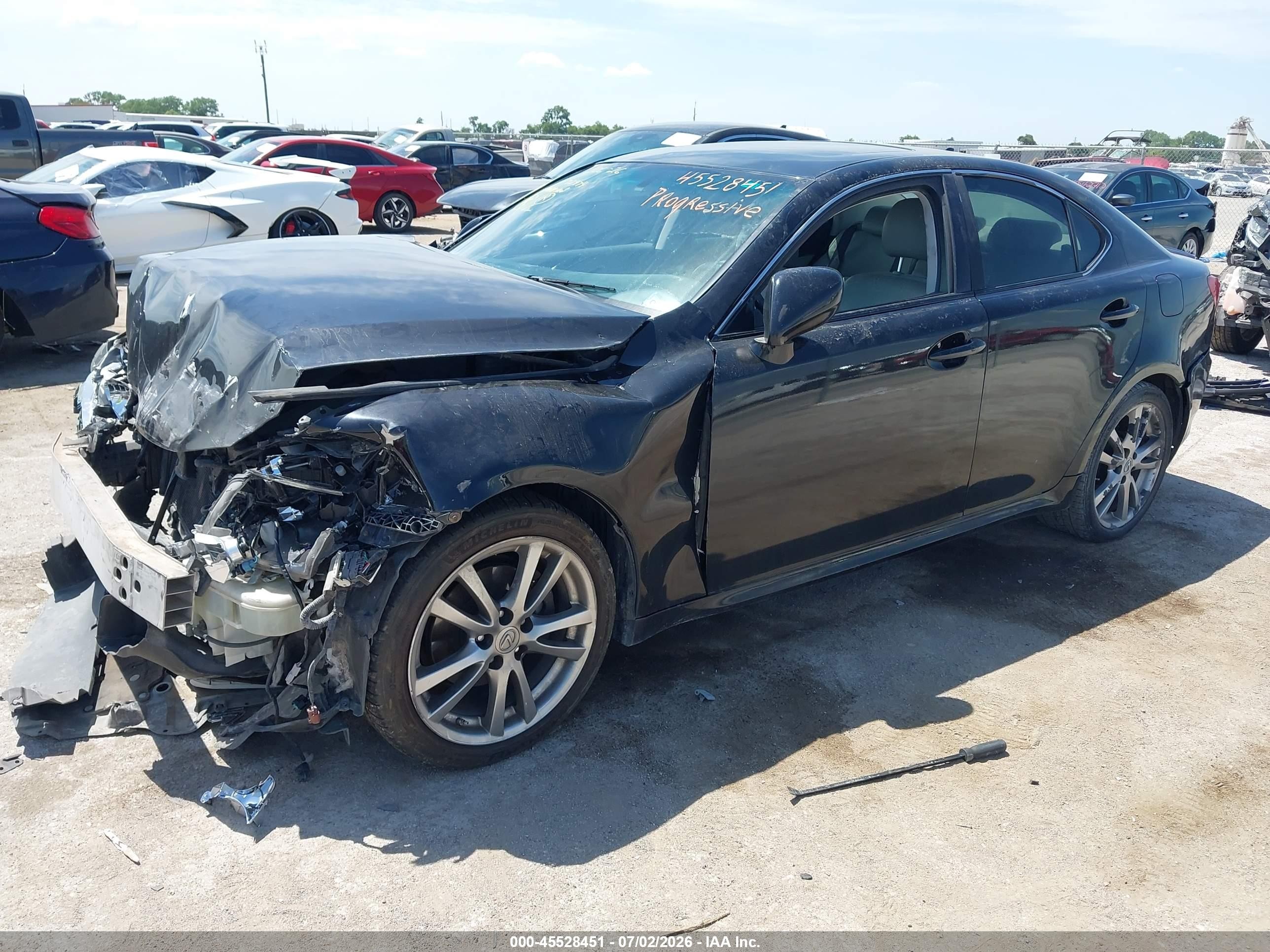 2008 Lexus Is 250   Black vin: JTHBK262X82062866