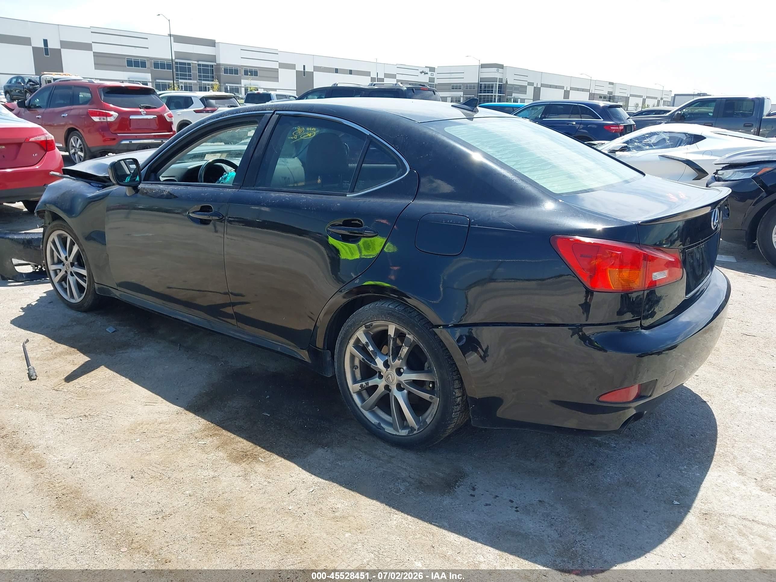 2008 Lexus Is 250   Black vin: JTHBK262X82062866