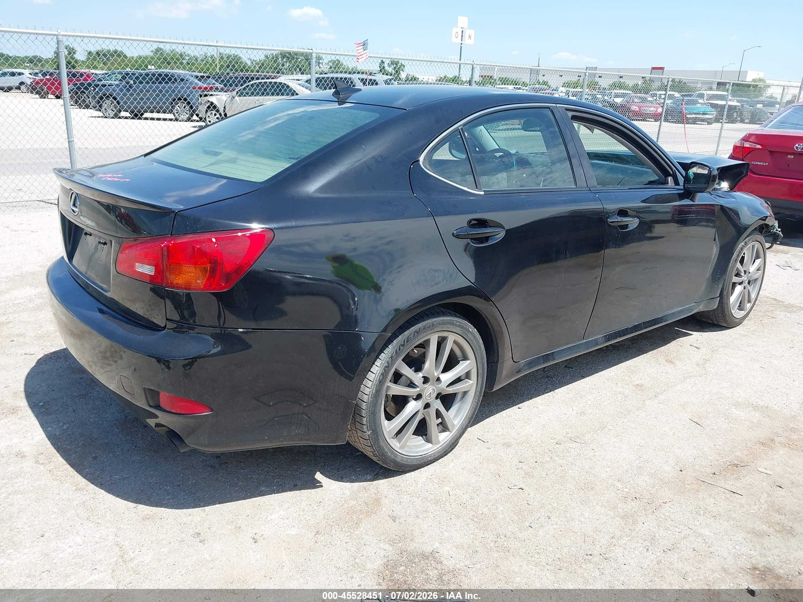 2008 Lexus Is 250   Black vin: JTHBK262X82062866