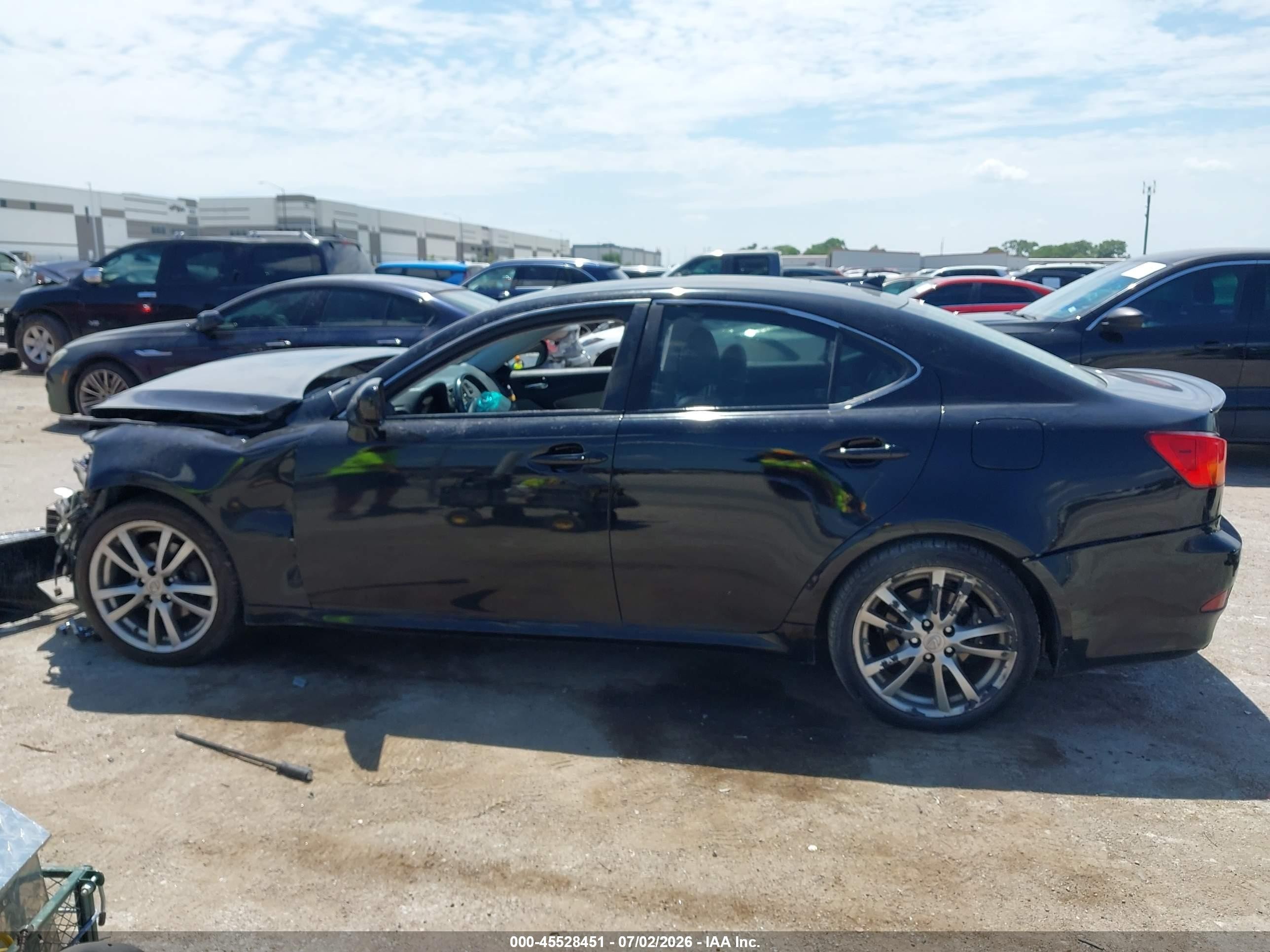 2008 Lexus Is 250   Black vin: JTHBK262X82062866
