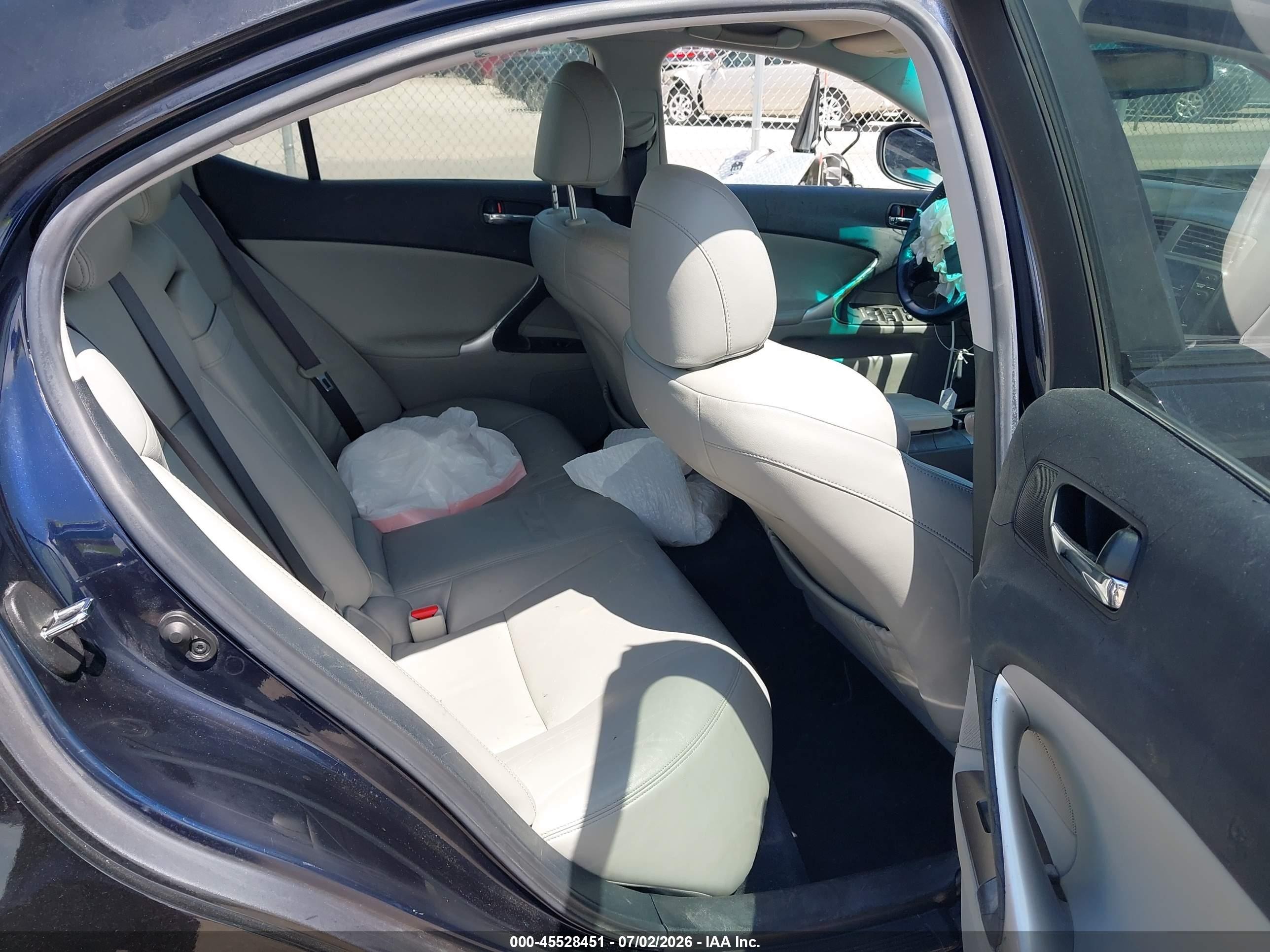 2008 Lexus Is 250   Black vin: JTHBK262X82062866