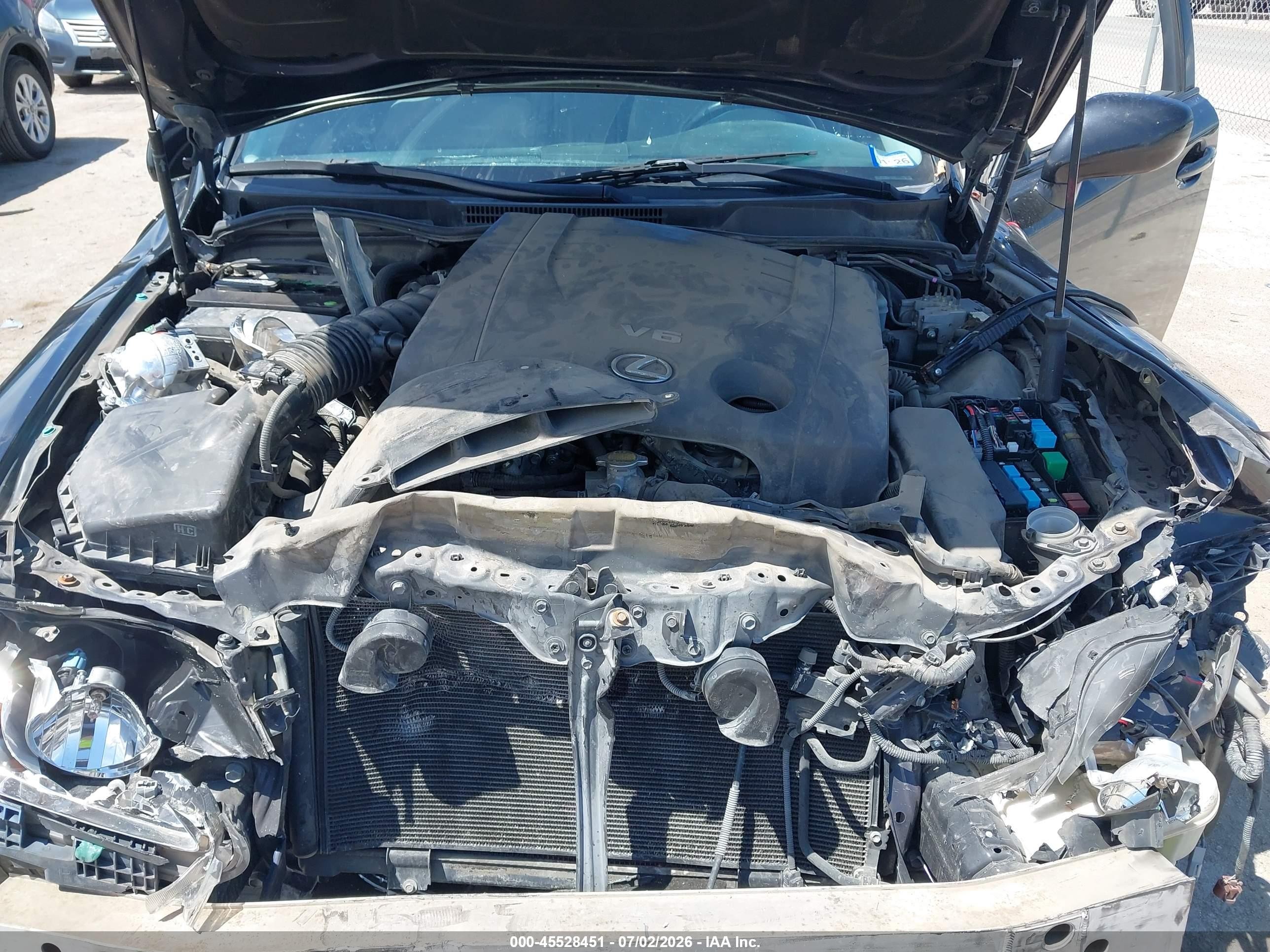 2008 Lexus Is 250   Black vin: JTHBK262X82062866