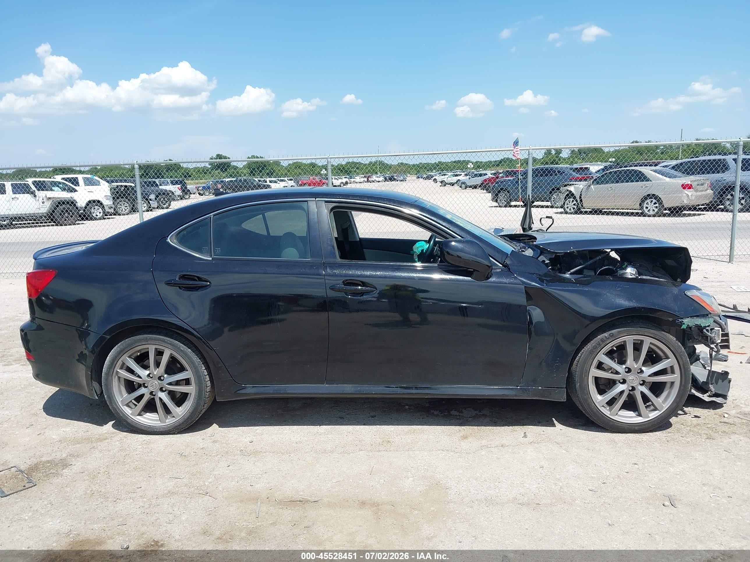 2008 Lexus Is 250   Black vin: JTHBK262X82062866