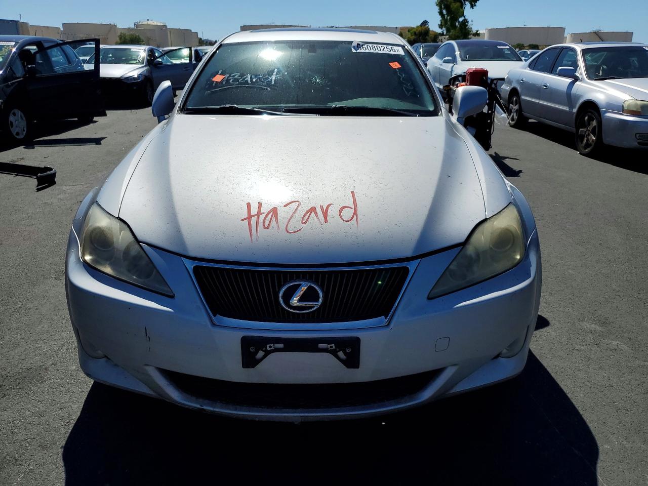 2008 Lexus Is 250 Silver vin: JTHBK262X82076749