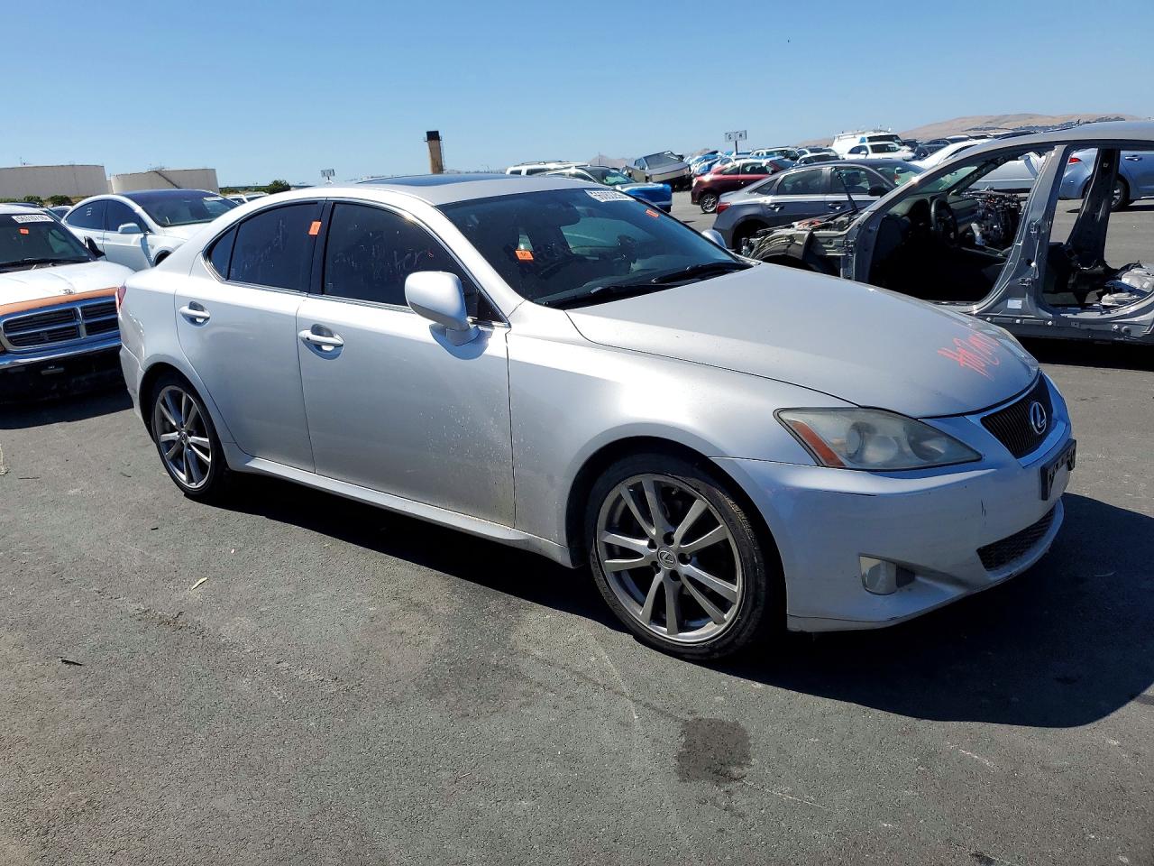 2008 Lexus Is 250 Silver vin: JTHBK262X82076749