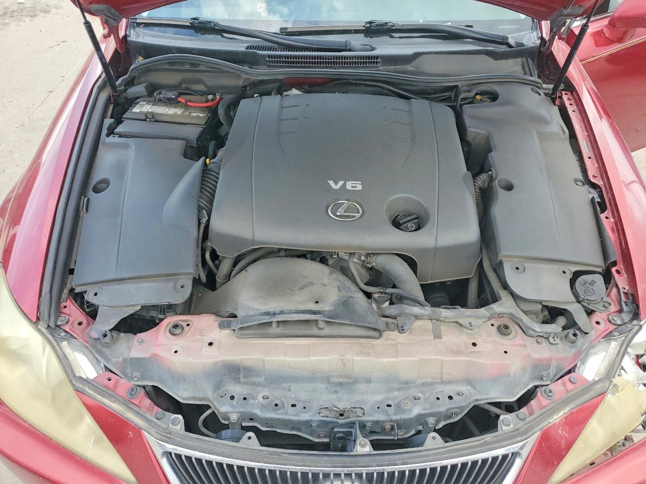 2008 Lexus Is 250 Red vin: JTHBK262X85064793