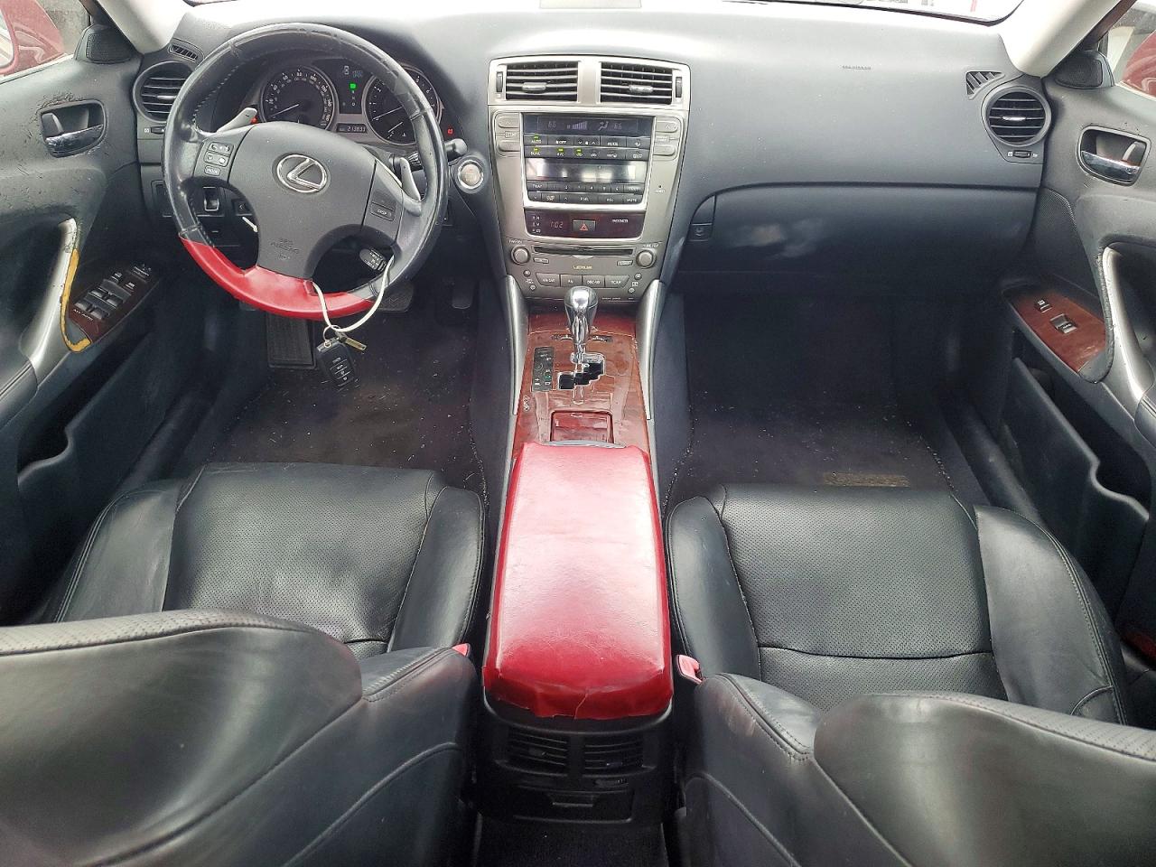 2008 Lexus Is 250 Red vin: JTHBK262X85064793