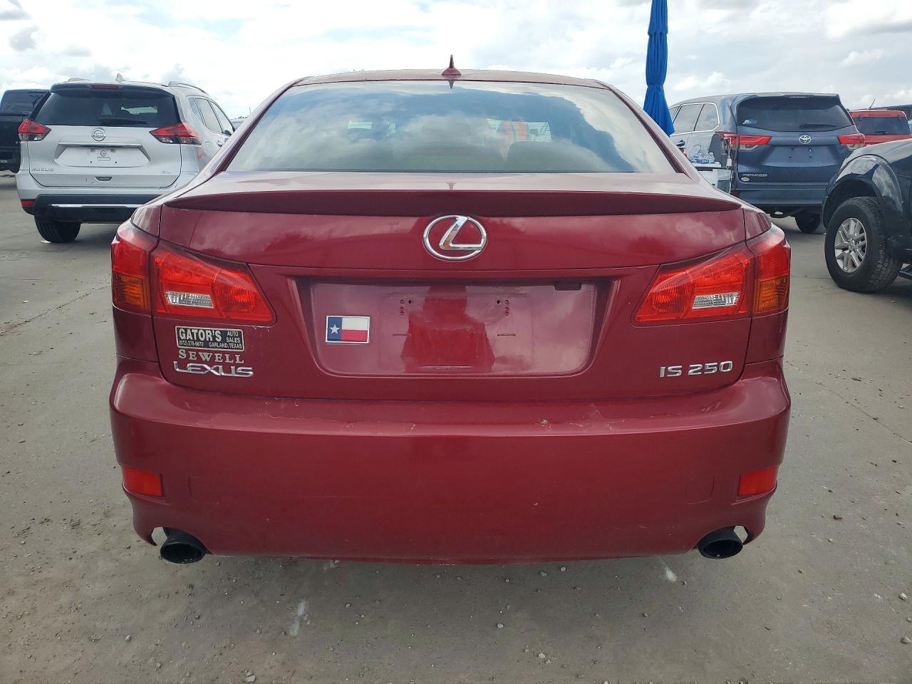 2008 Lexus Is 250 Red vin: JTHBK262X85064793