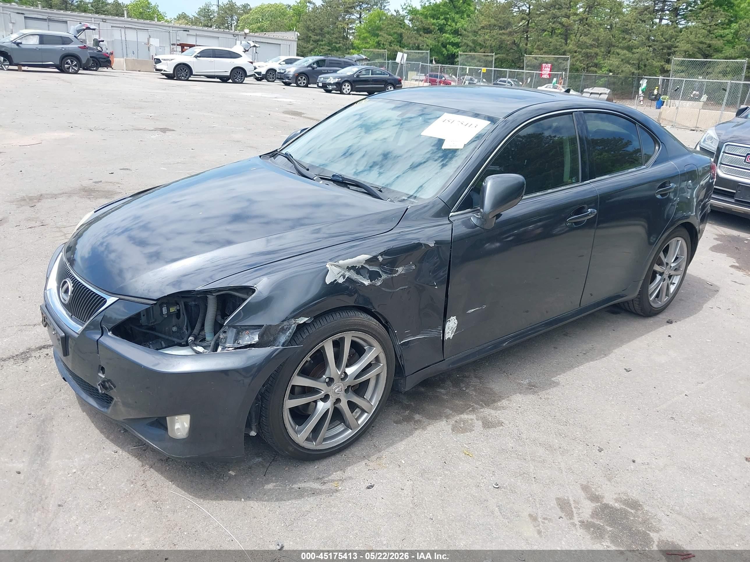 2008 Lexus Is 250 Gray vin: JTHBK262X85065300