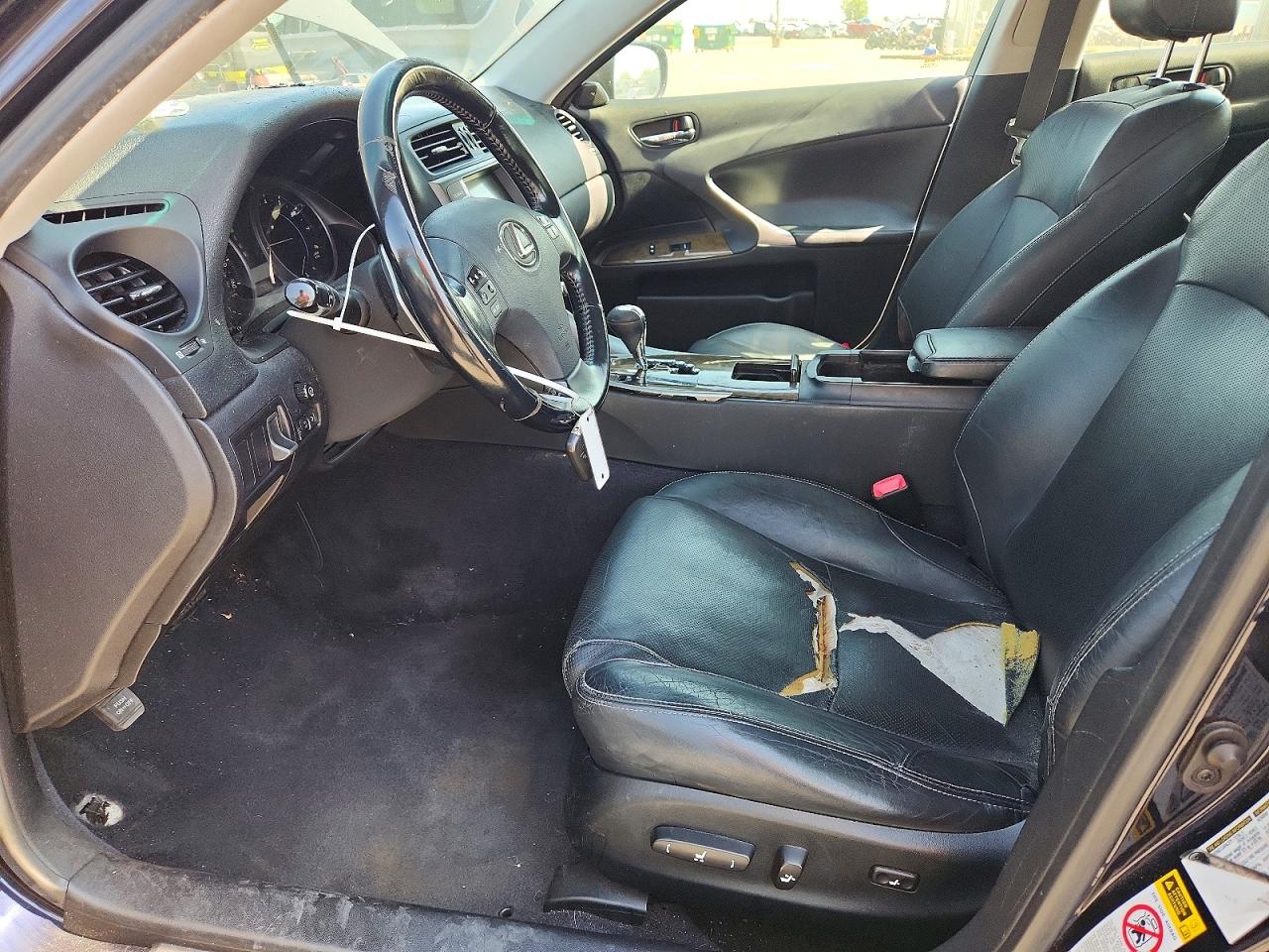 2009 Lexus Is 250 Base Черный vin: JTHBK262X92087087