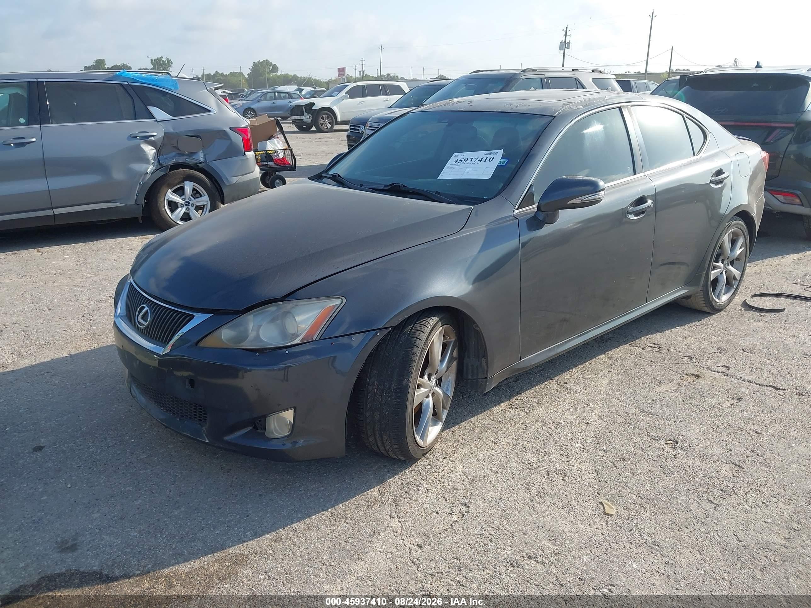 2009 Lexus Is 250   Black vin: JTHBK262X92087655