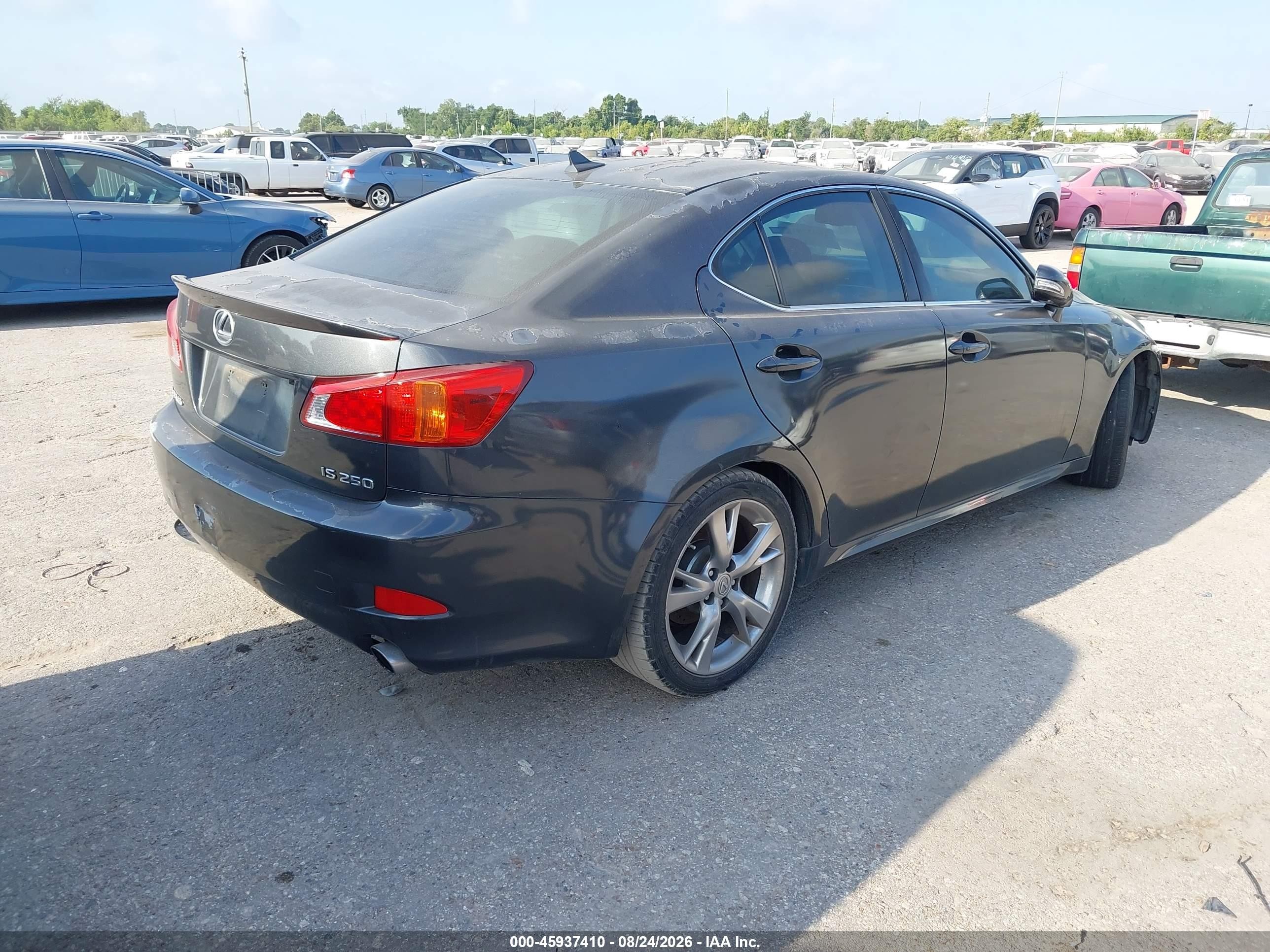 2009 Lexus Is 250   Black vin: JTHBK262X92087655