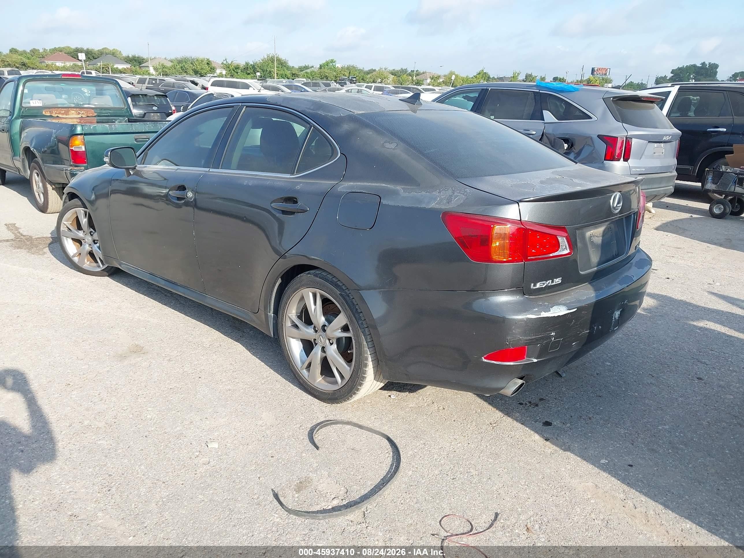 2009 Lexus Is 250   Black vin: JTHBK262X92087655