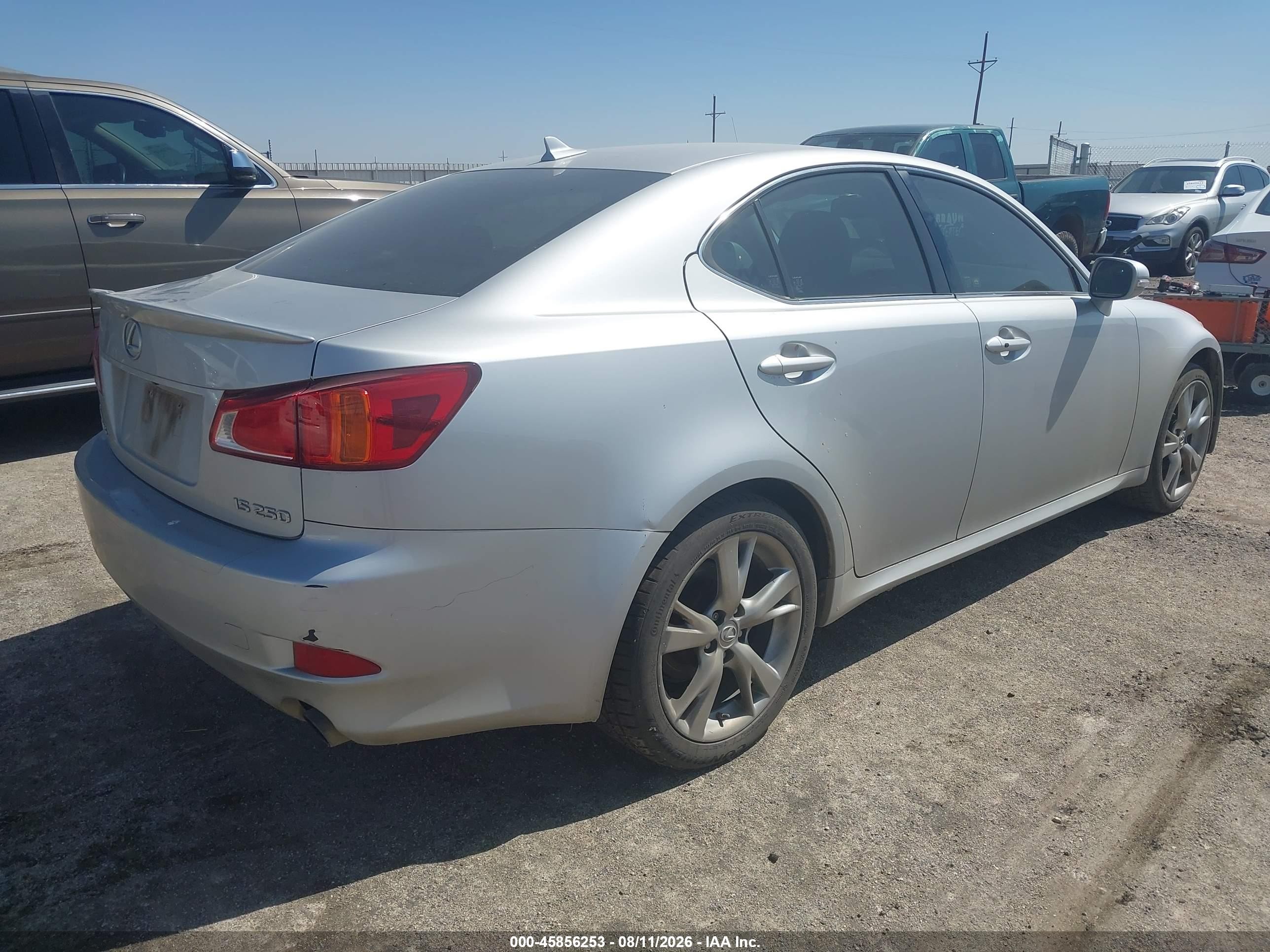 2009 Lexus Is 250   Silver vin: JTHBK262X92090622