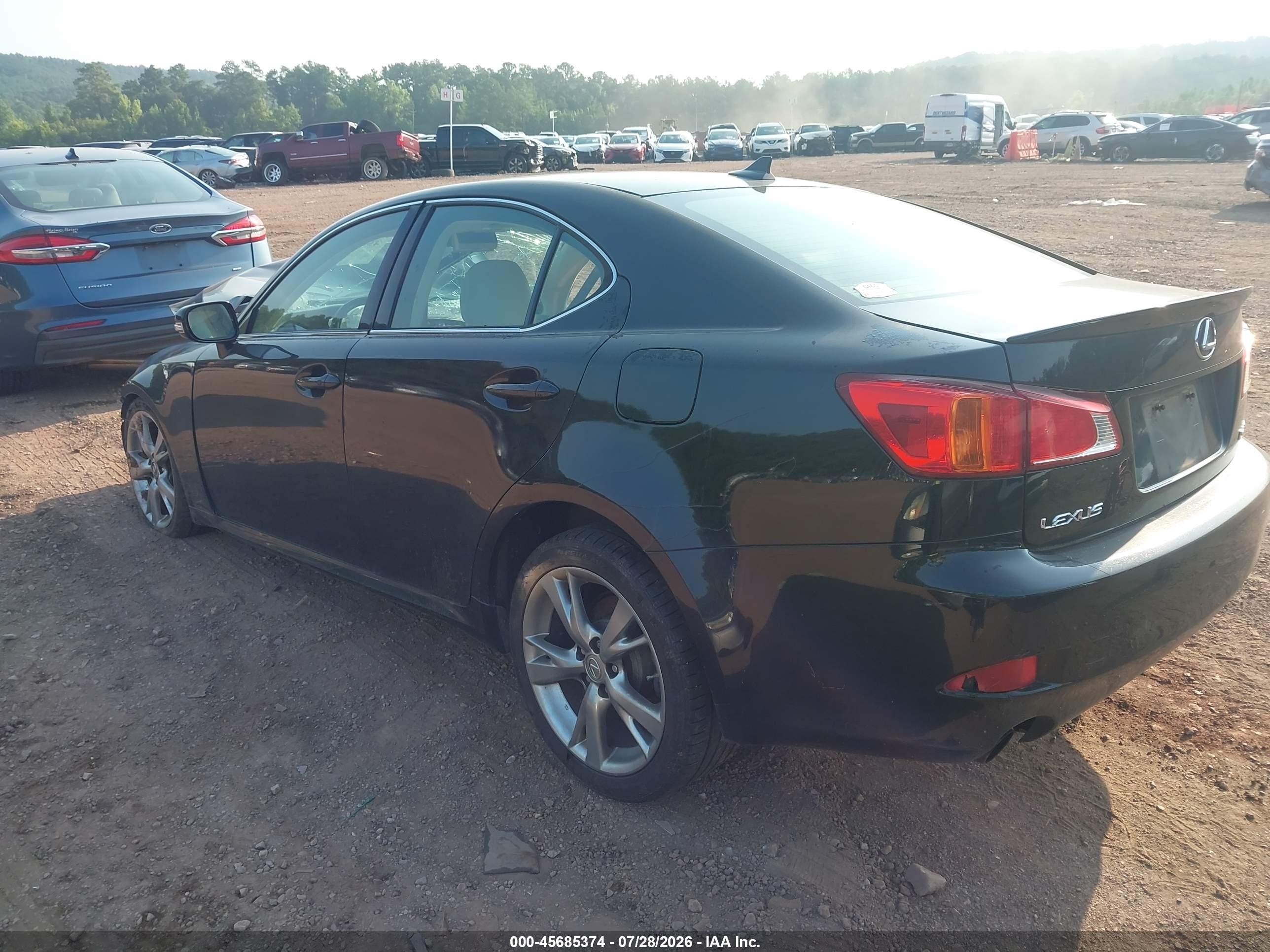 2009 Lexus Is 250   Black vin: JTHBK262X92092094