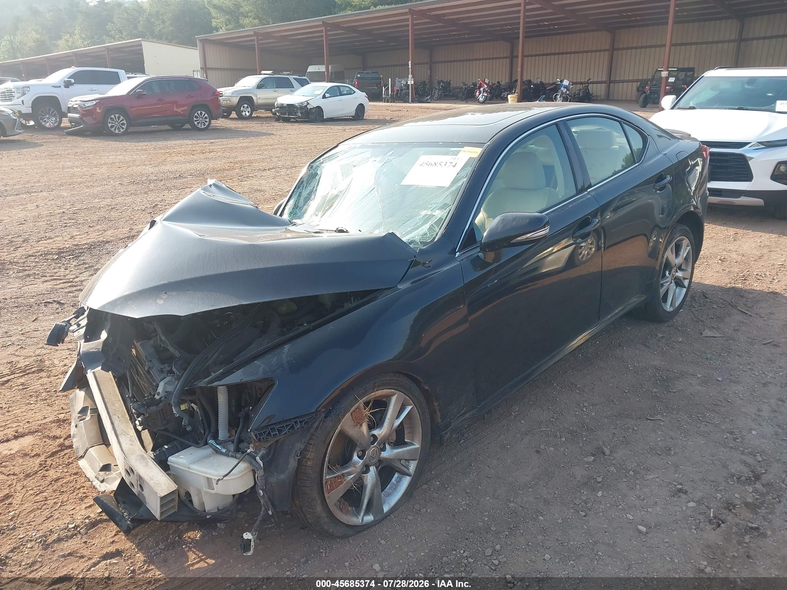 2009 Lexus Is 250   Black vin: JTHBK262X92092094