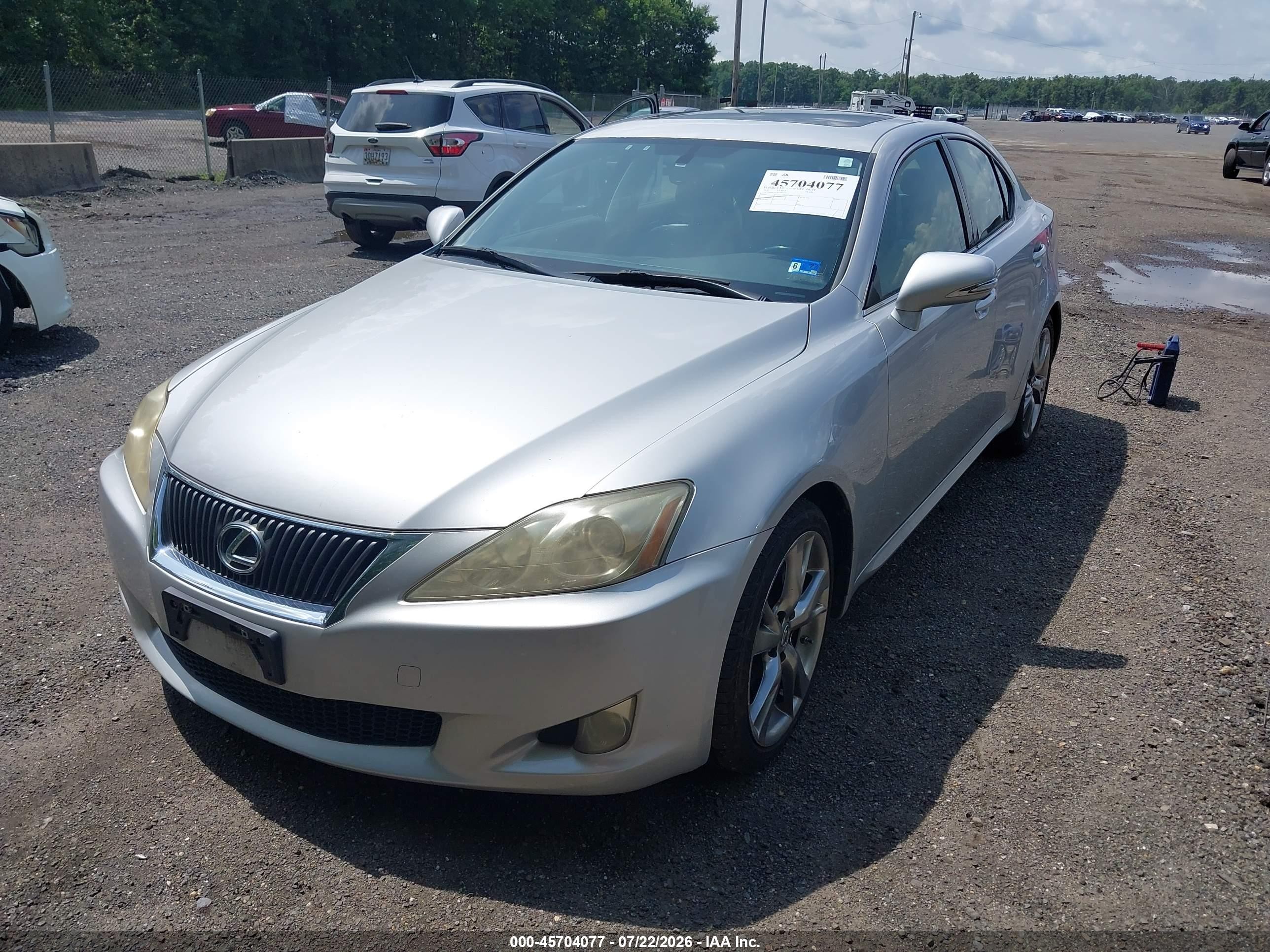 2009 Lexus Is 250   Silver vin: JTHBK262X95089307