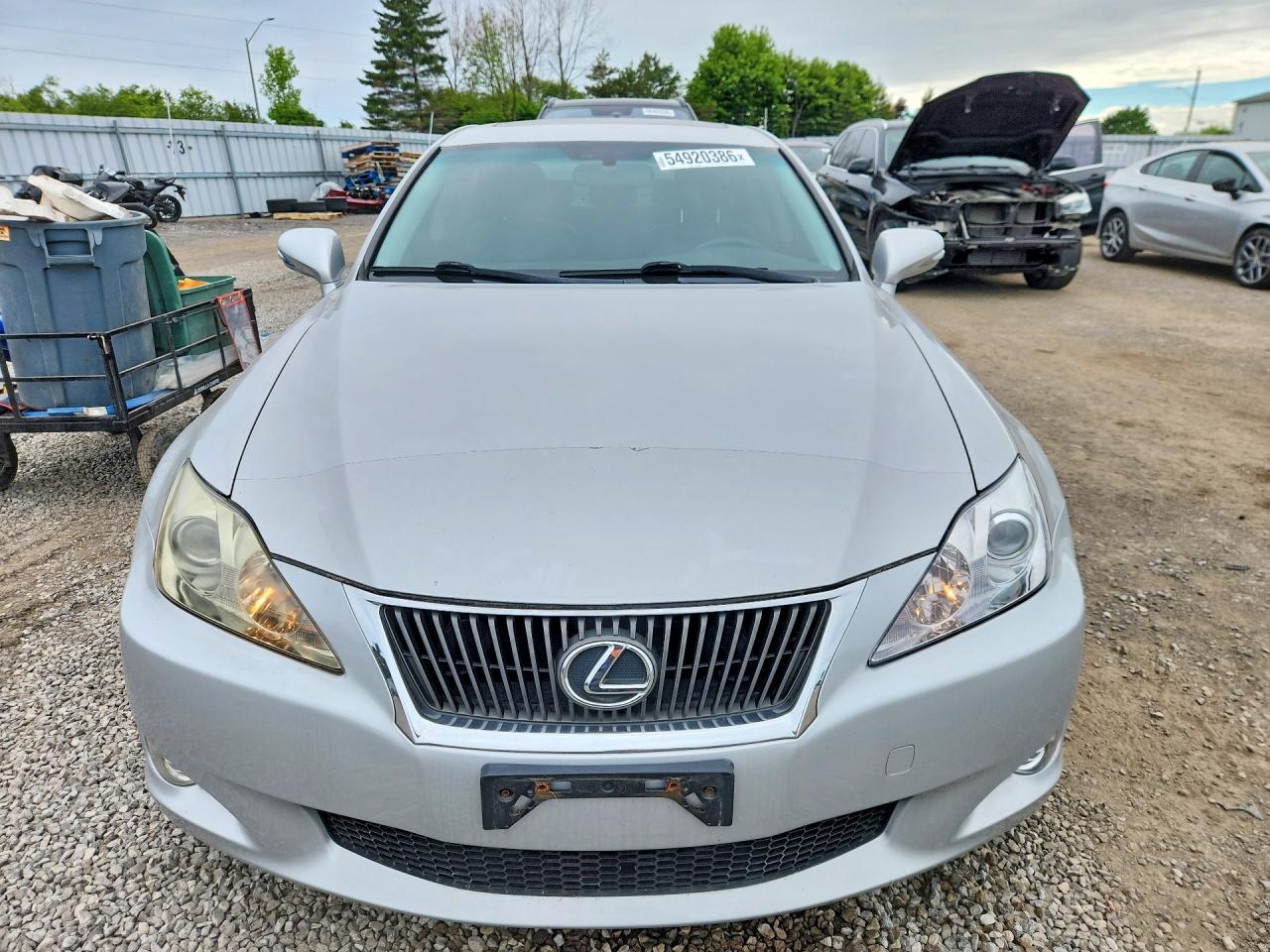 2009 Lexus Is 250 Silver vin: JTHBK262X95092336