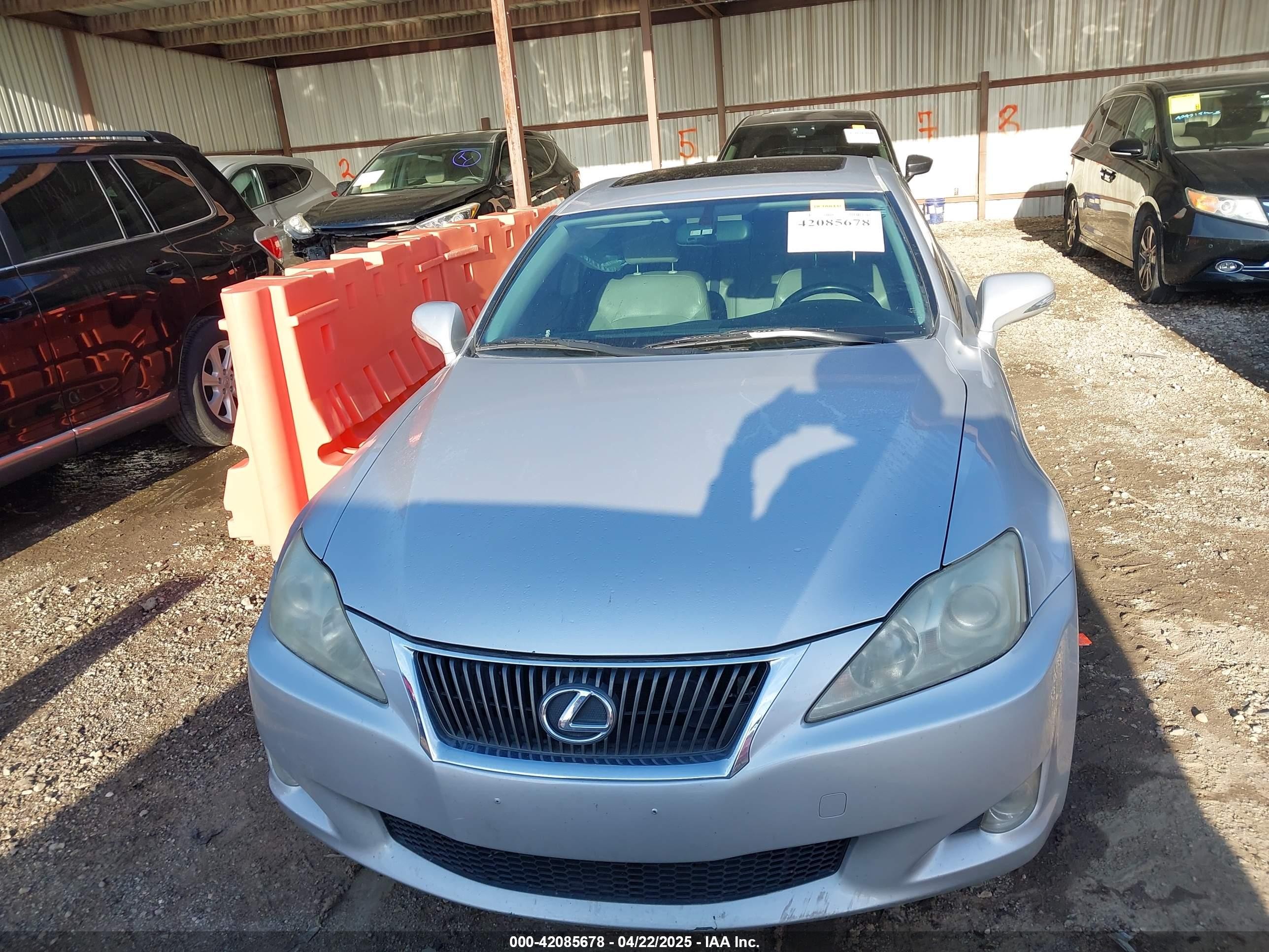 2009 Lexus Is 250 Gray vin: JTHBK262X95095415
