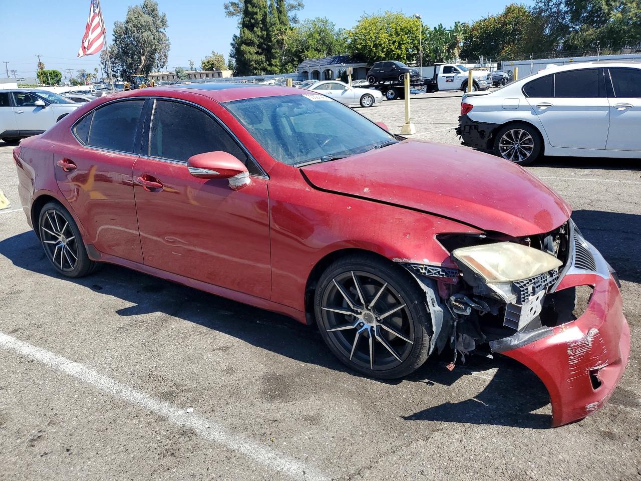 2009 Lexus Is 250 Red vin: JTHBK262X95097083