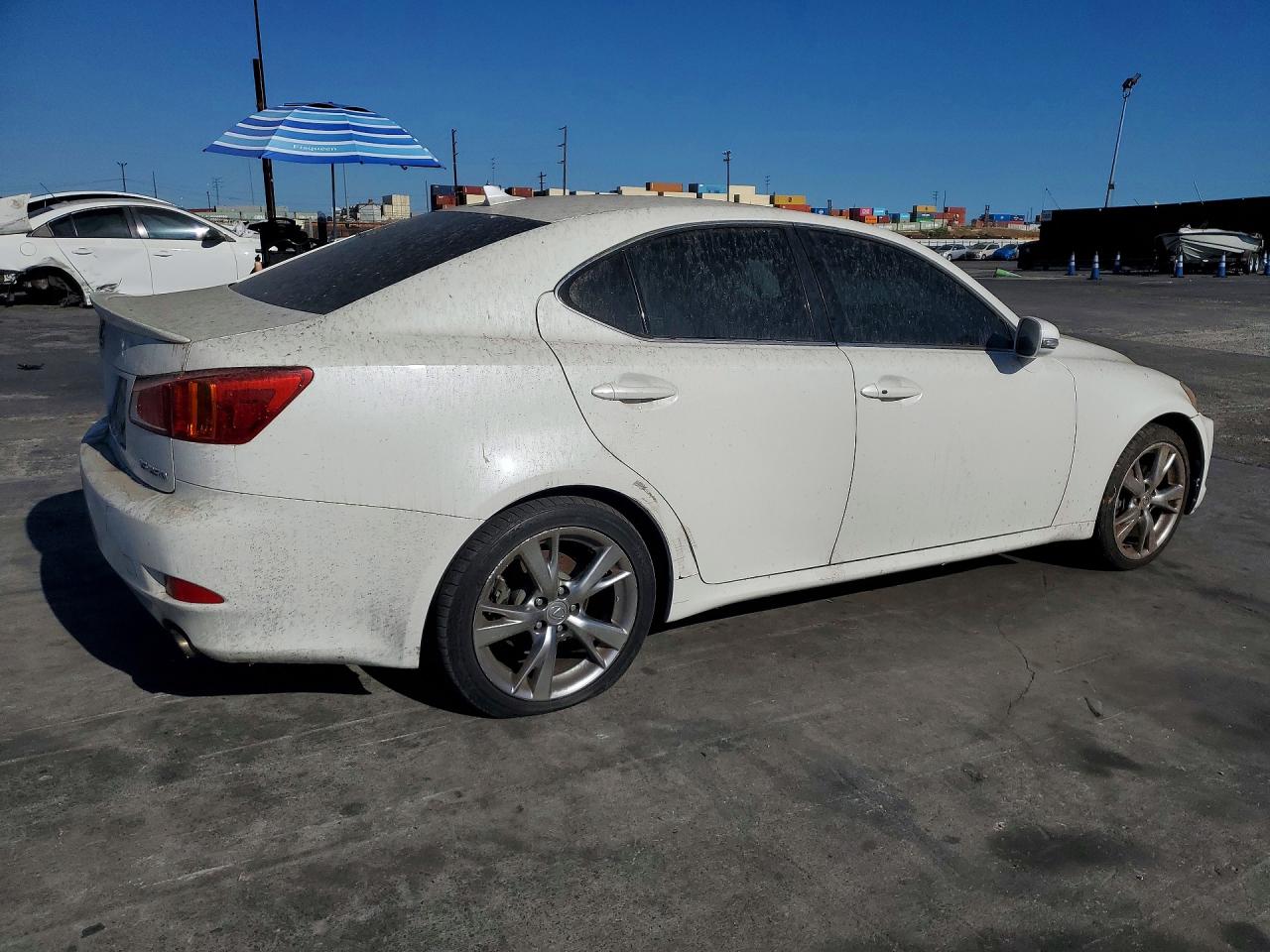 2009 Lexus Is 250 Base White vin: JTHBK262X95105327