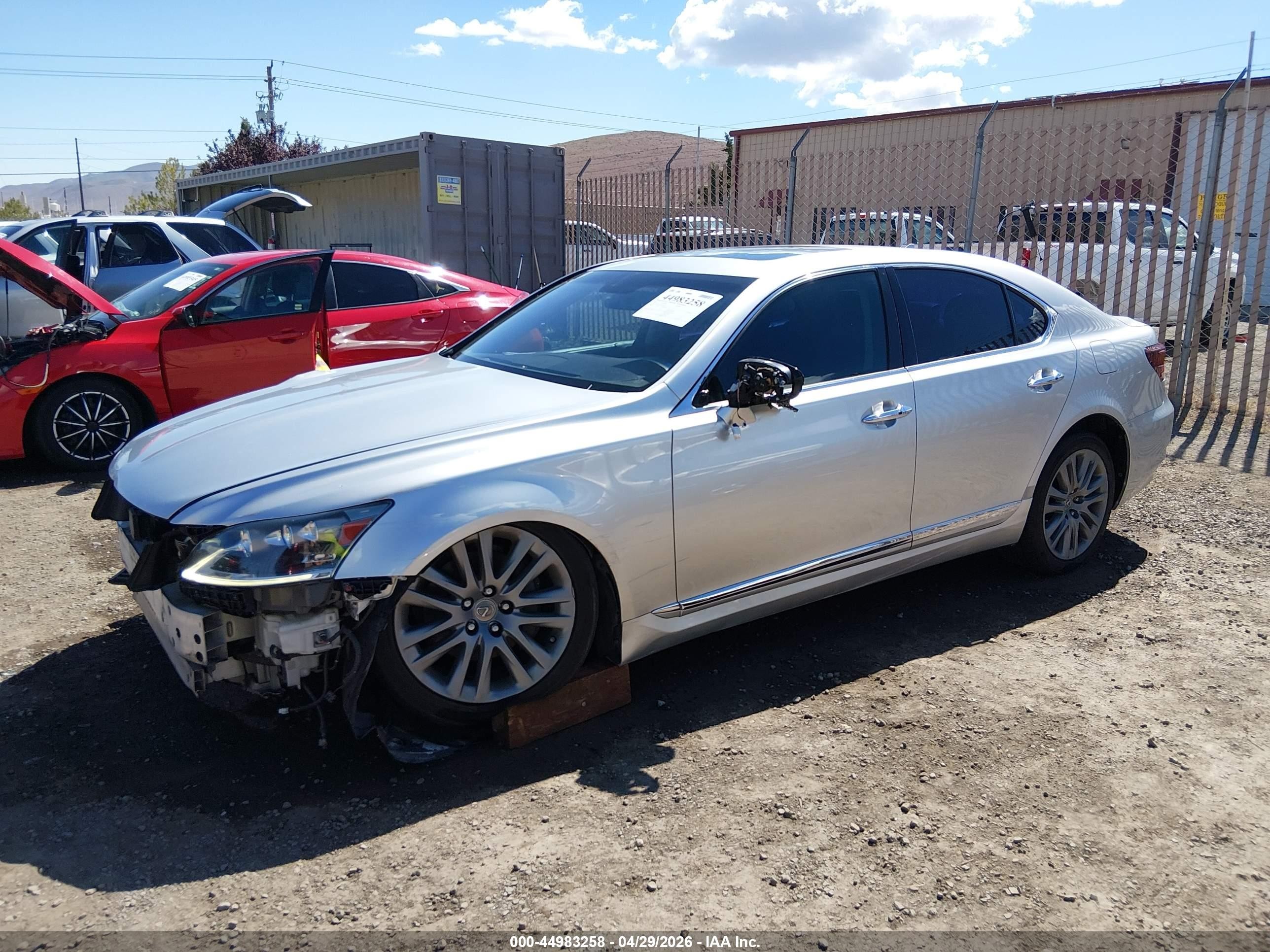 2013 Lexus Ls 460   Silver vin: JTHBL1EF3D5120093